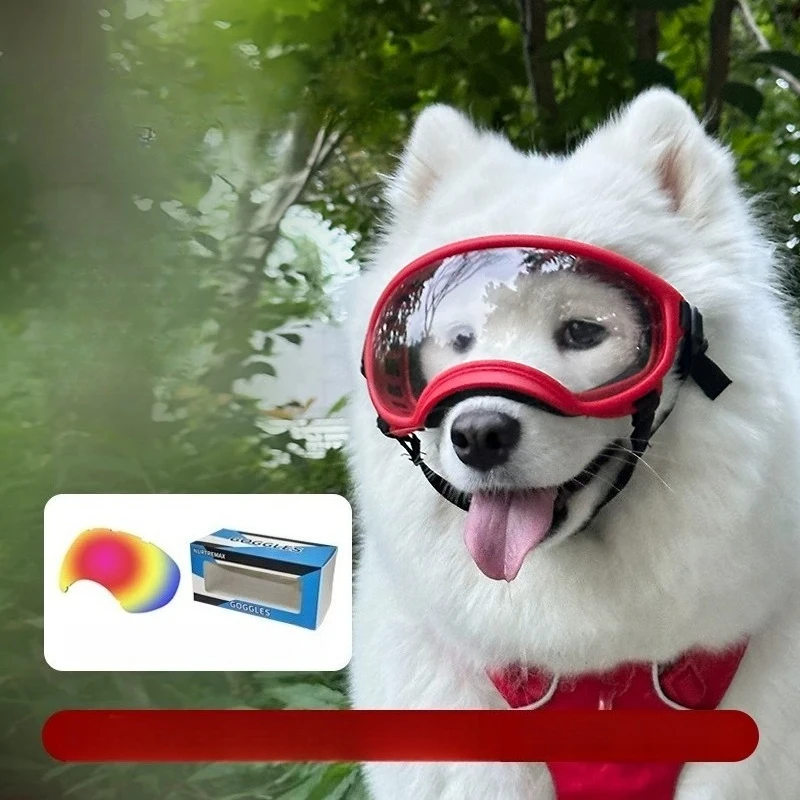Pet Color-changing Glasses Dog Goggles UV Protection and Windproof Glasses Pet Accessories Pet Sunglasses for Small Breed Dogs