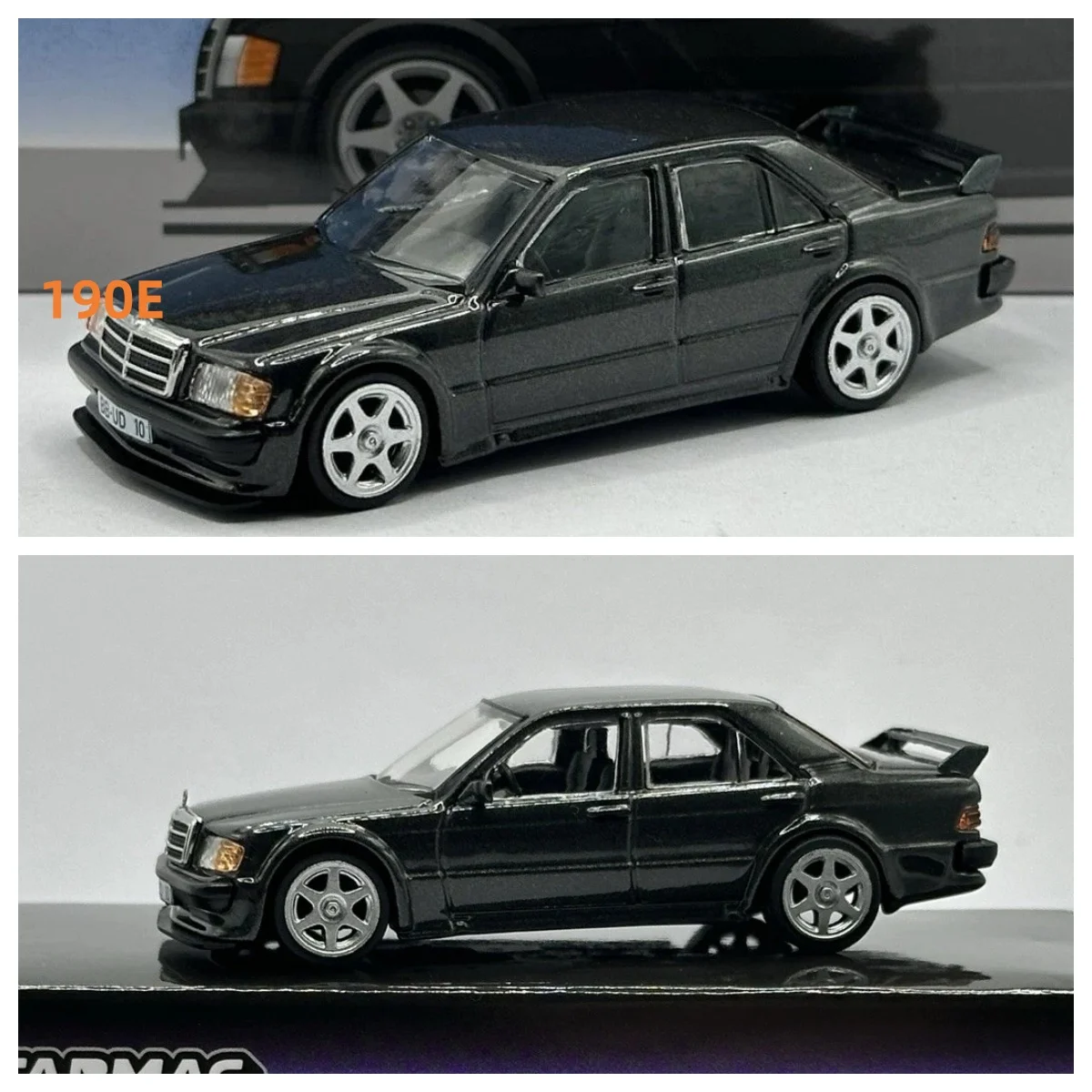 1/64 NEW Tarmac Works MB 190E 2.5-16 Evo 1 T64G-057-BK Diecast Model Car Collection Limited Edition Alloy