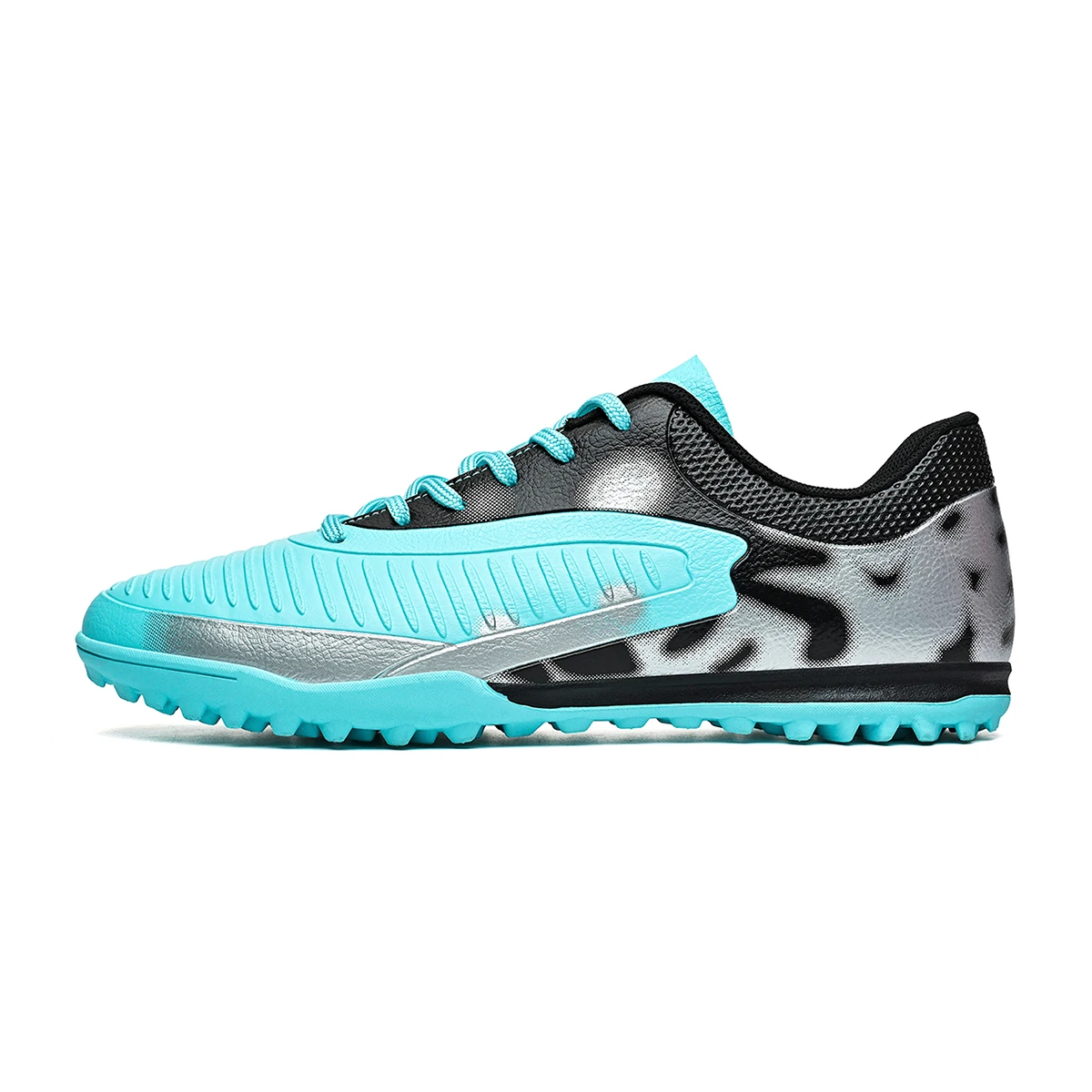 Cost-effective TF Football Boots PU Blend Upper Dense Rubber Stud Anti-slip Durable Budget Turf Football Footwear