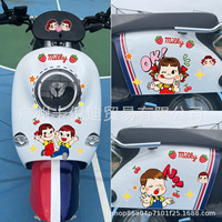 Adorable Waterproof Stickers for Electric Vehicles Decorative Decals for Yadea Aima Body Scratch Covering Motorcycle Equipment A