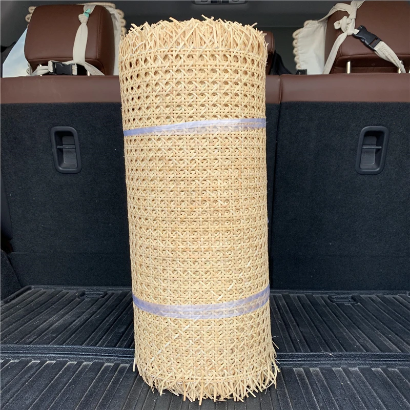 35-55CM Wide 0.5-2 Meters Length Real Indonesia Natural Rattan Octagonal Decoration Cane Webbing Decor Furniture Repair Material