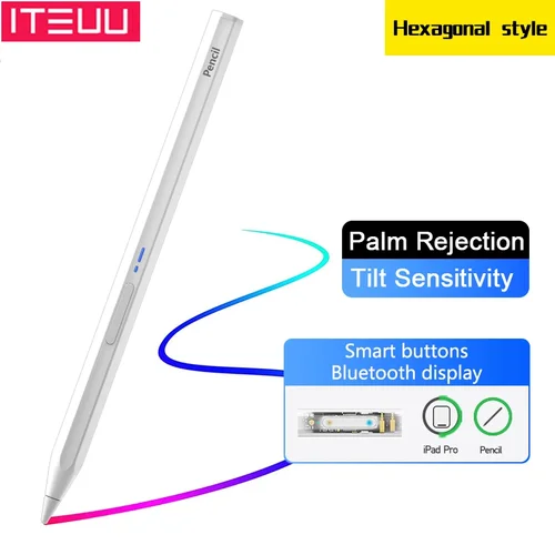 애플 아이패드용 스타일러스 펜, 팜 리젝션 전원 디스플레이, 아이패드 펜슬 액세서리, 2022 2021 2020 2019 2018 프로 에어 미니 스타일러스 