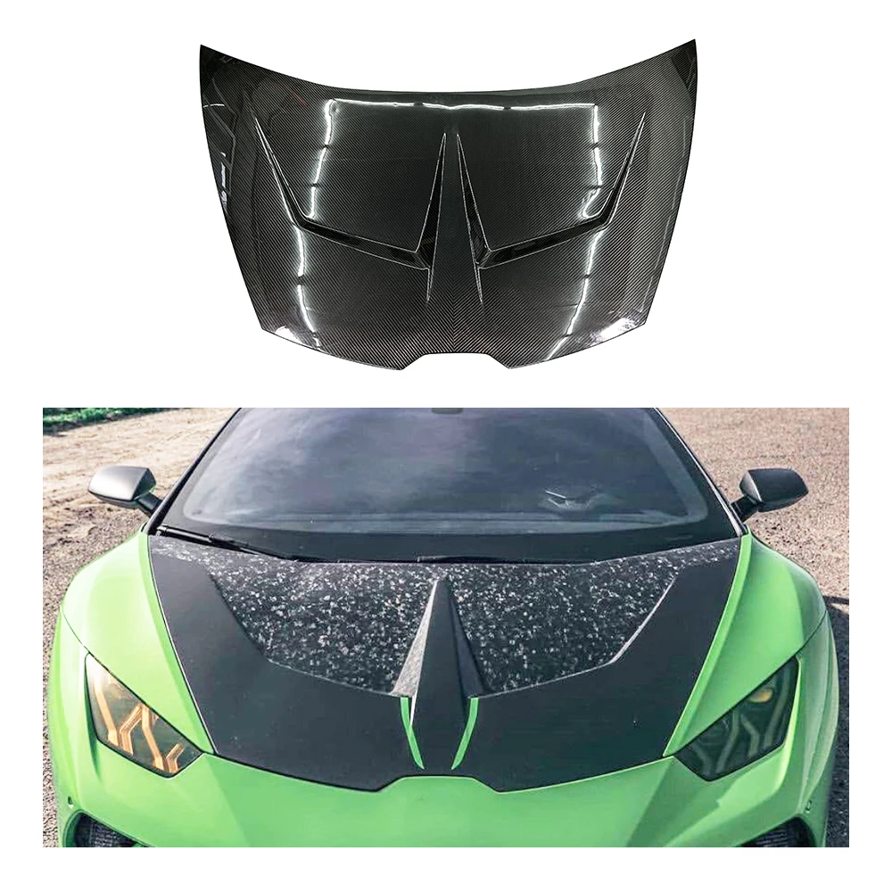 New 1016 Dry Carbon Fiber Engine Hood for Lamborghini Huracan LP610 LP580 2014-2018 Model