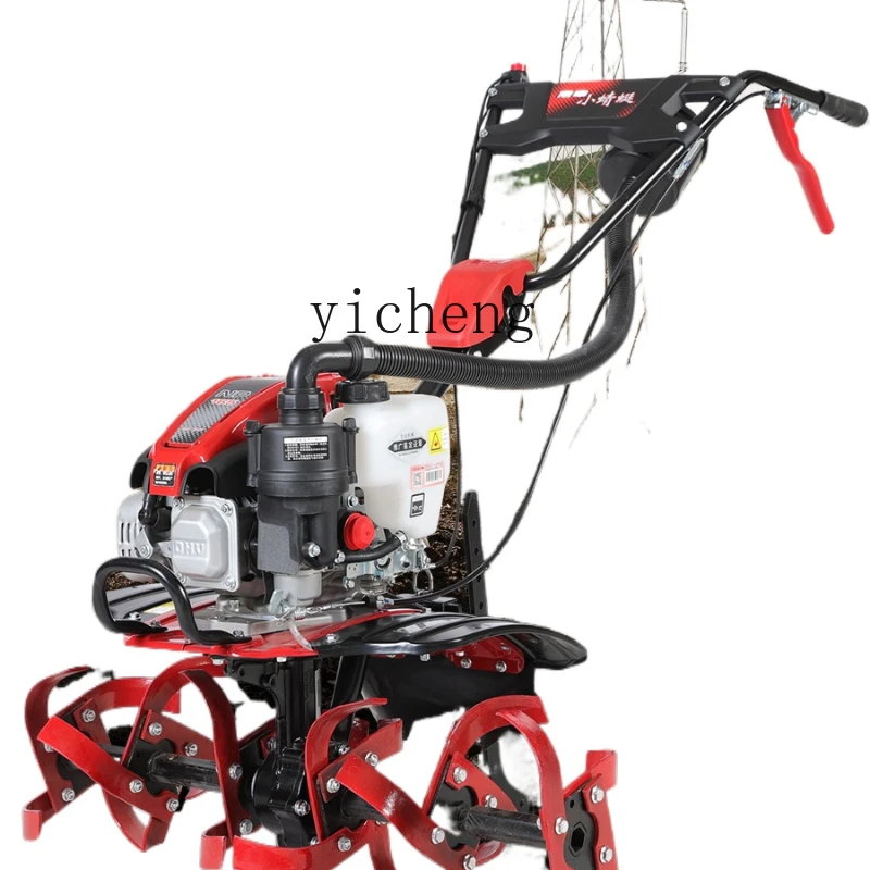 

ZK Mini-Tiller Small Multi-Function Rotary Tillage Weeding Turning Soil Ploughing Orchard Farming Cultivation Machine