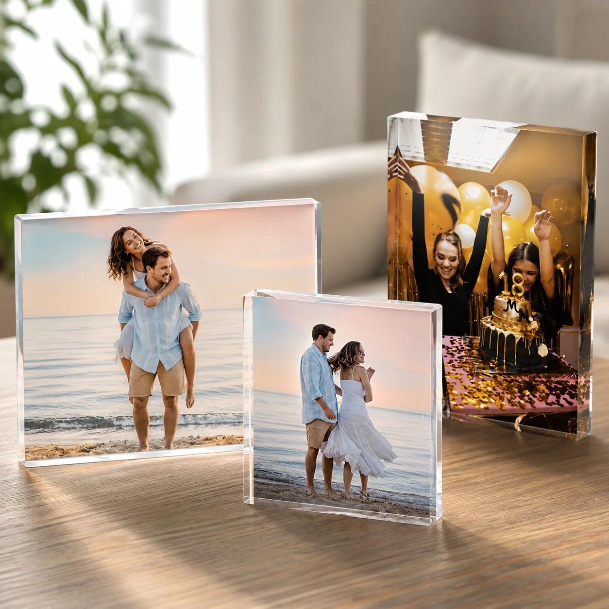 Photo Acrylic Block - 1PC Custom Acrylic Photo Block Personalized