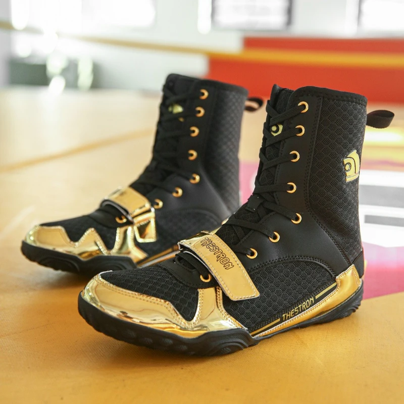 New Professional Wrestling Shoes Men Luxury Brand Boxing Shoes For Mens Hard-Wearing Fighting Shoe Man Designer Boxing Sport Sho