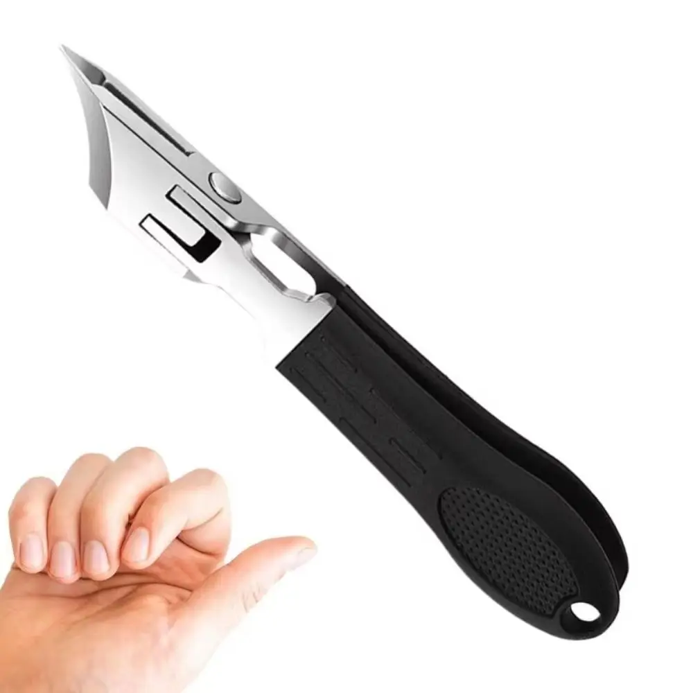 New Anti-Splash Slant Edge Nail Clipper Eagle Beak Trim Nails Oblique Toe Nail Trimmers Stainless Steel Nail Cutting Pliers