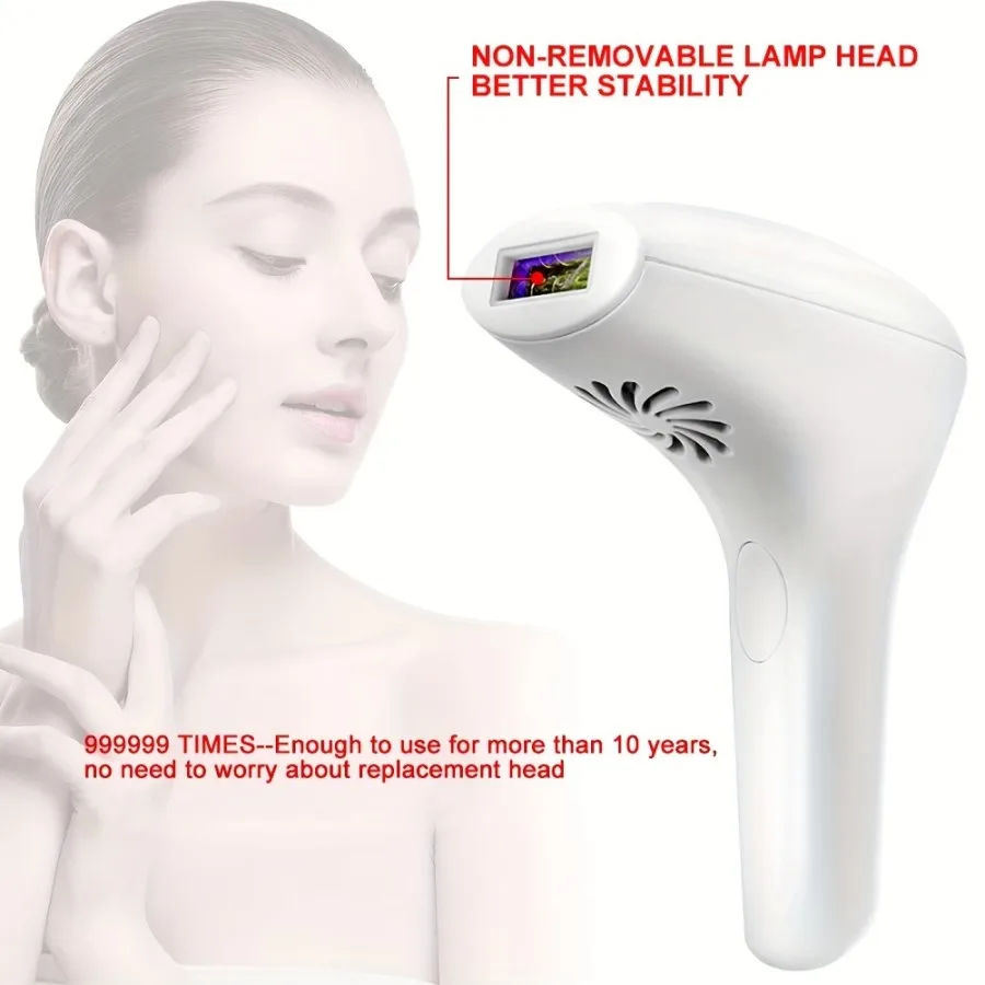 999999   أجهزة إزالة الشعر الكهربائية والمضات للاستخدام المنزلي، آلة إزالة الشعر بالليزر IPL الدائمة غير المؤلمة لإزالة الشعر من أجل بيكيني الجسم