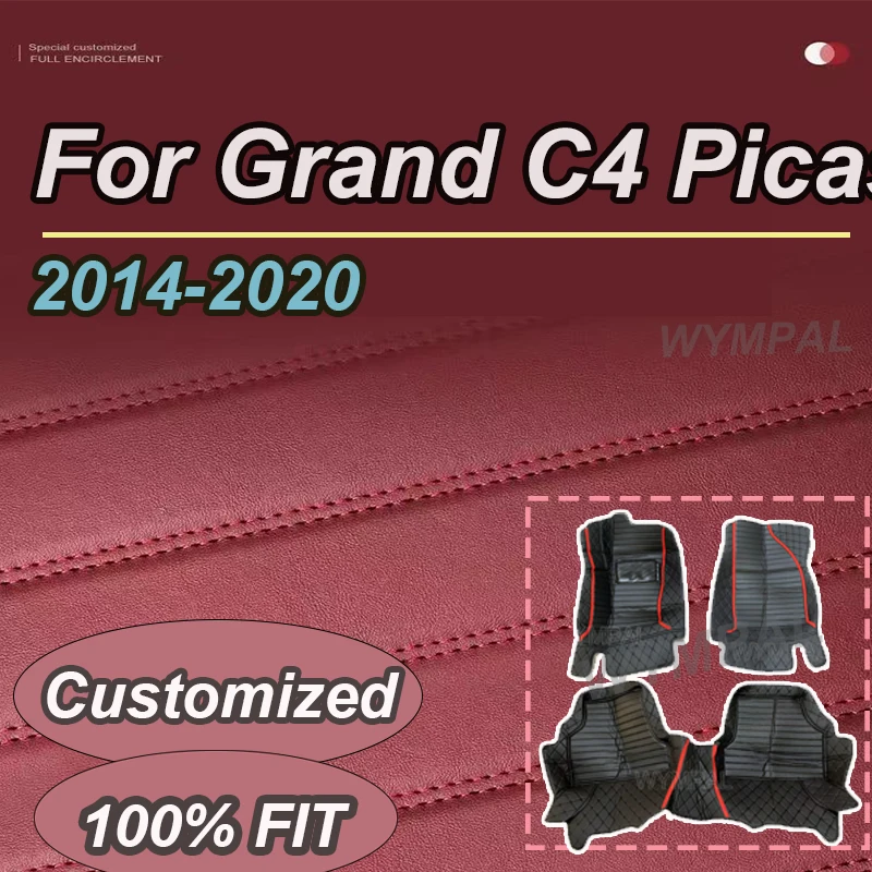 

Автомобильные коврики LUXURY для Citroen Grand C4 Picasso SpaceTourer 7seat 2014 ~ 2020, нескользящий кожаный коврик, коврики, аксессуары для интерьера автомобиля