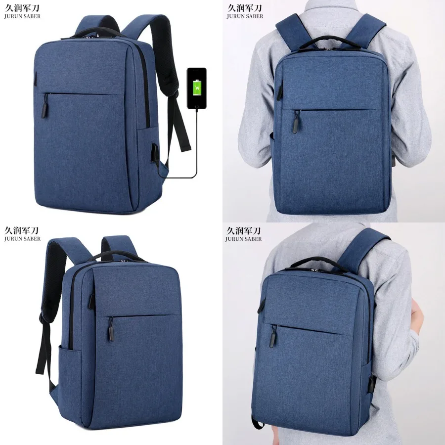 

【New style】2026 new casual minimalist backpack USB interface large capacity student backpack 15.7 inch computer backpack