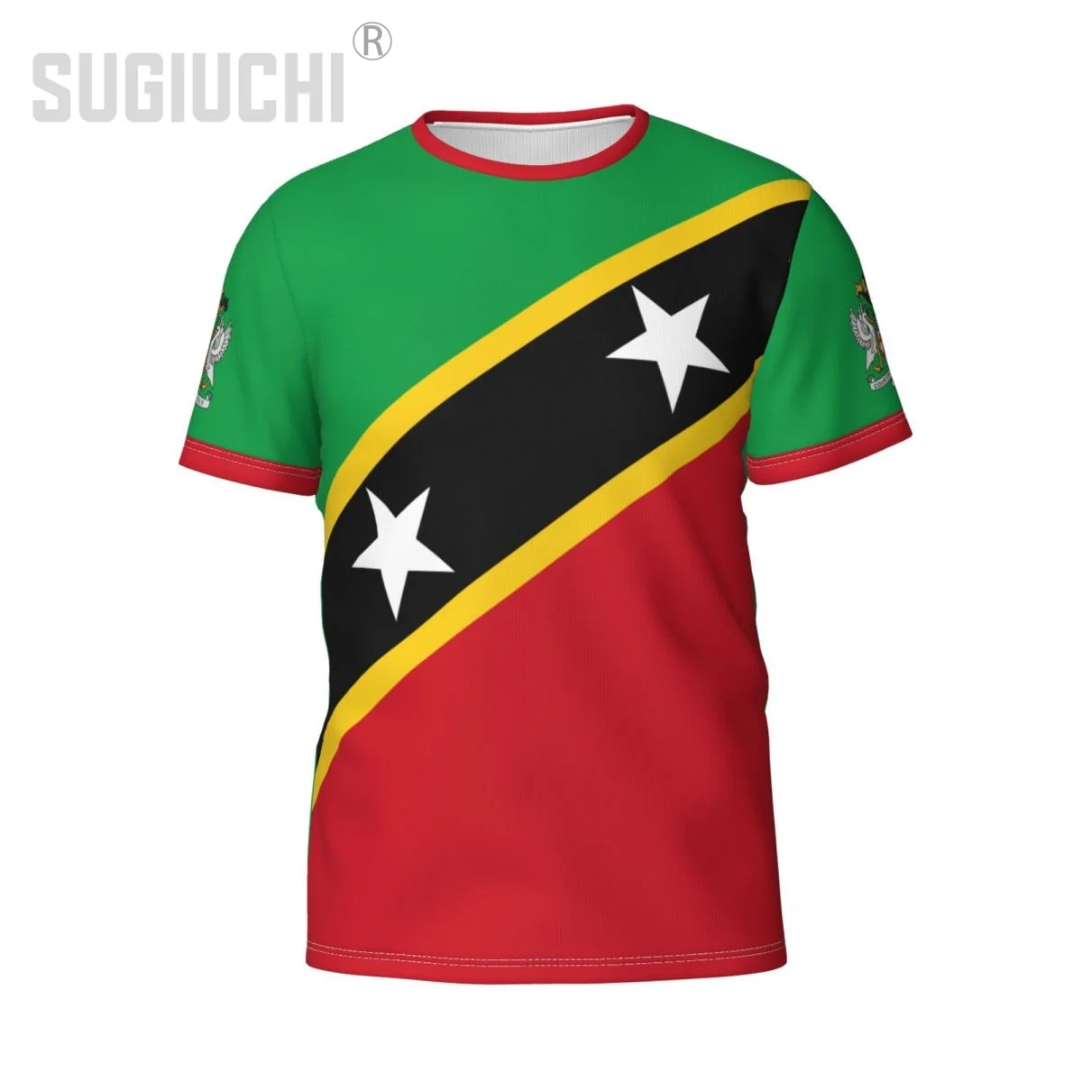 Custom Name Number Saint Kitts And Nevis Flag Emblem 3D T-shirts For Men Women Tees team Soccer Football Fans Gift