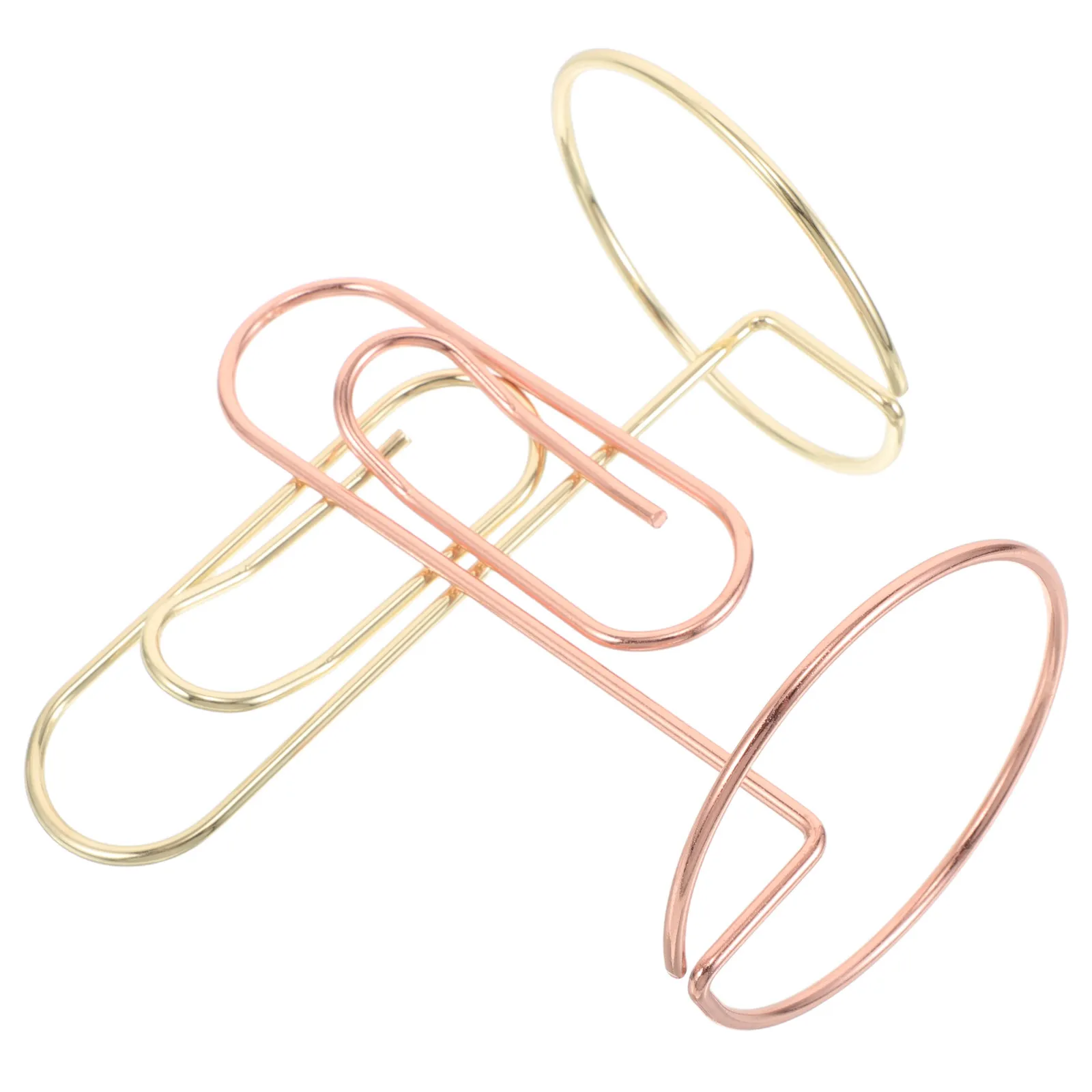 2Pcs Metal Desk Card Holder Electroplated Photo Clip Stand Upright Name Card Display Stand for Office Home Workspace