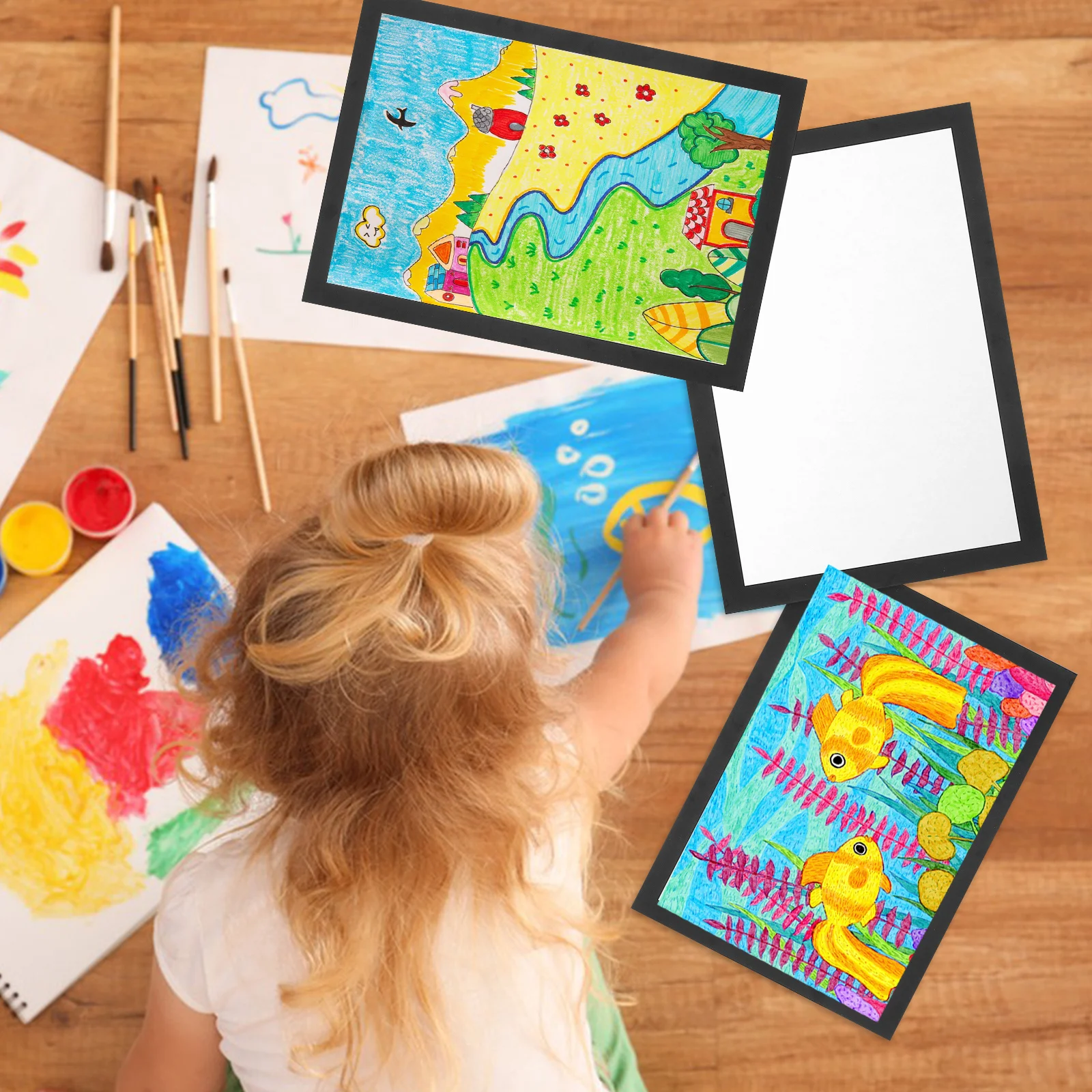 ورق بطاقات فارغ 10 أوراق سميكة ورق رسم DIY بها بنفسك الحرفية رسم اللوحة كرتون السلس الفن صنع الورق المقوى