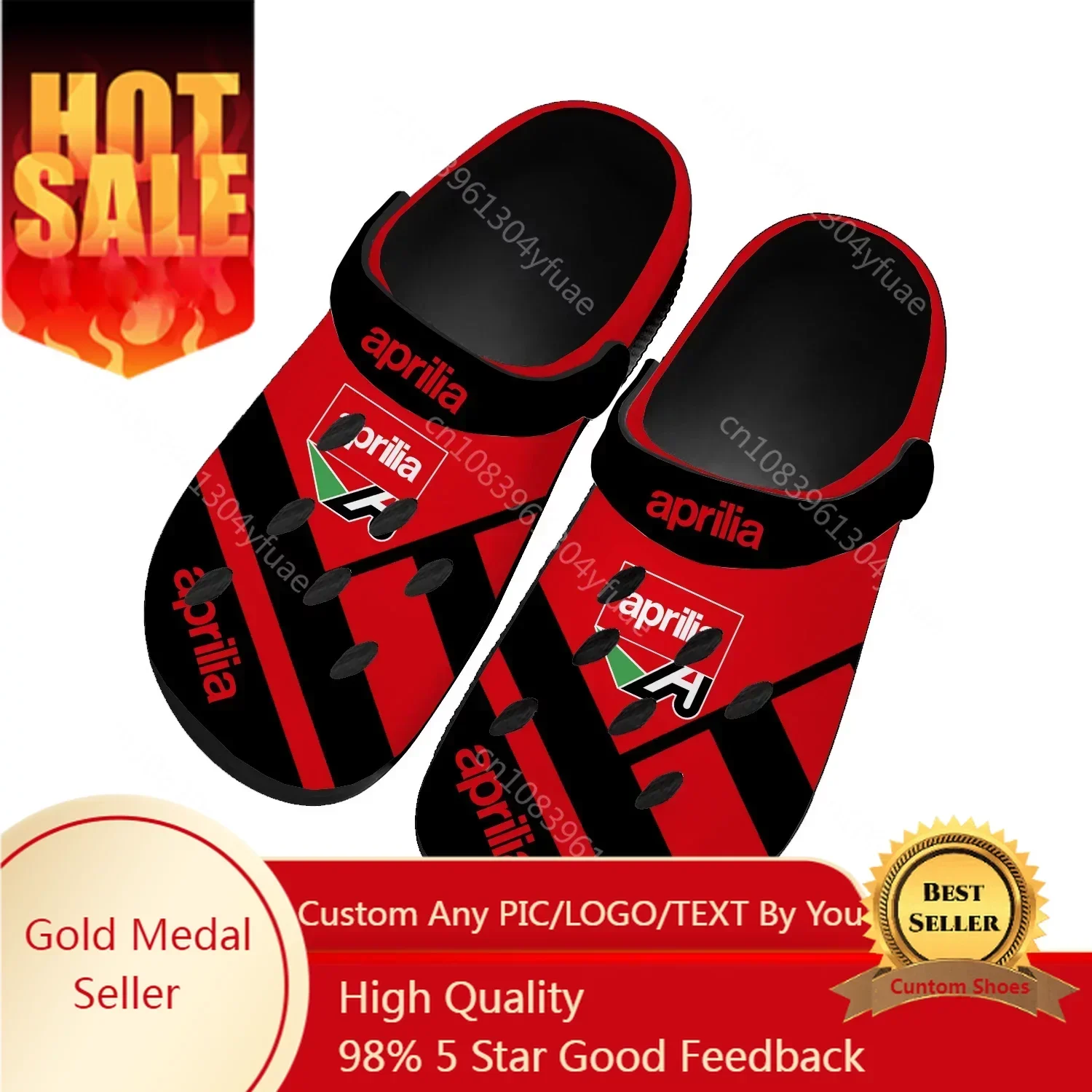 

Aprilia Shoes Home Clog Mens Women Youth Boy Girl Sandals Shoes Garden Custom Made Breathable Shoe Beach Hole Slippers