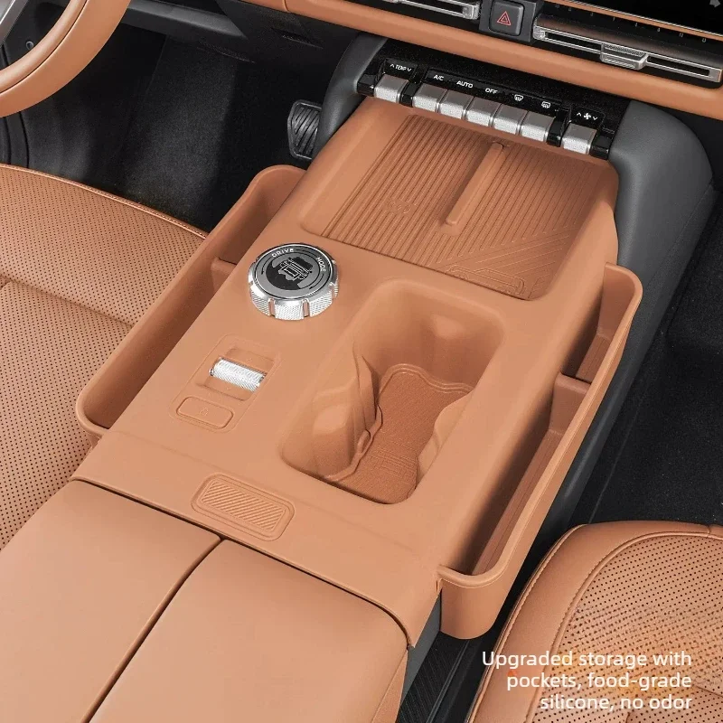 Central Control All-inclusive Storage Silicone Pad Wireless Water Filling Cup Holder Upgrade Car Accessories Tools For ICAUR V27