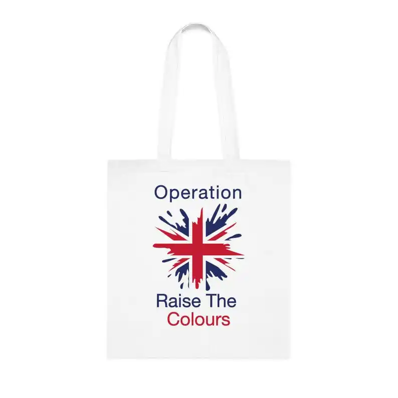 Raise The ColorsPatrioticTote Bolsa de comestibles ecológica Bolsa de festivalRegalo para actividadesOrganizador para elementos esenciales diarios