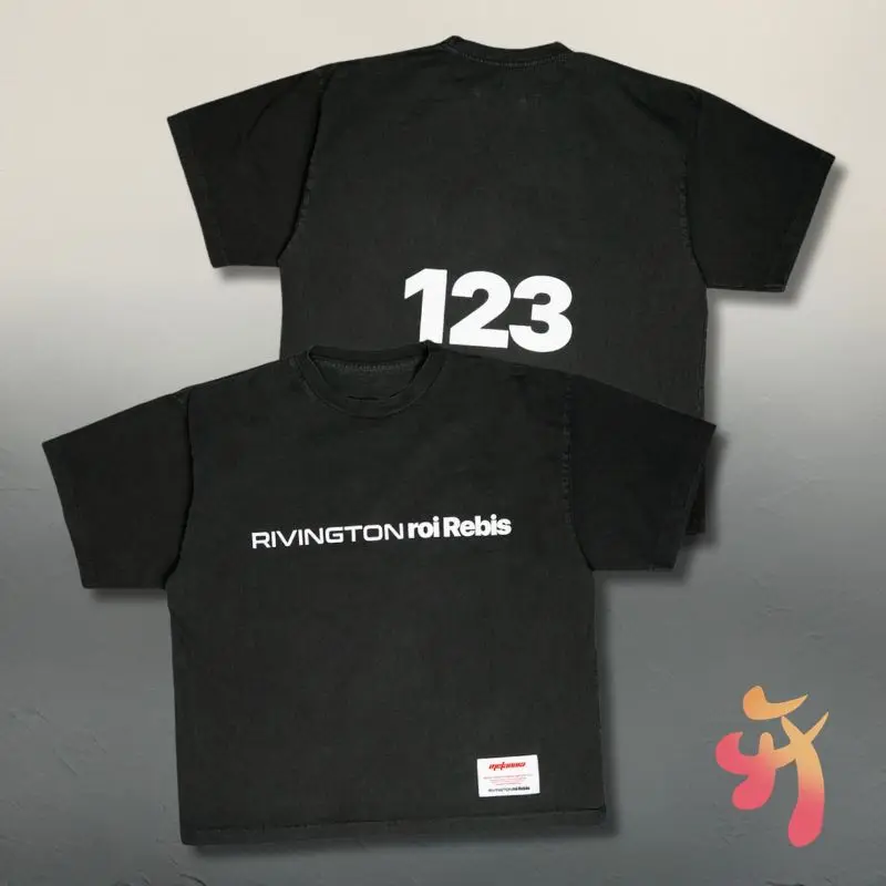 

Американский хип-хоп уличный черный RRR123 футболки Y2K летние повседневные свободные свободные абстрактные принты 123, круглый вырез с коротким рукавом для мужчин и женщин