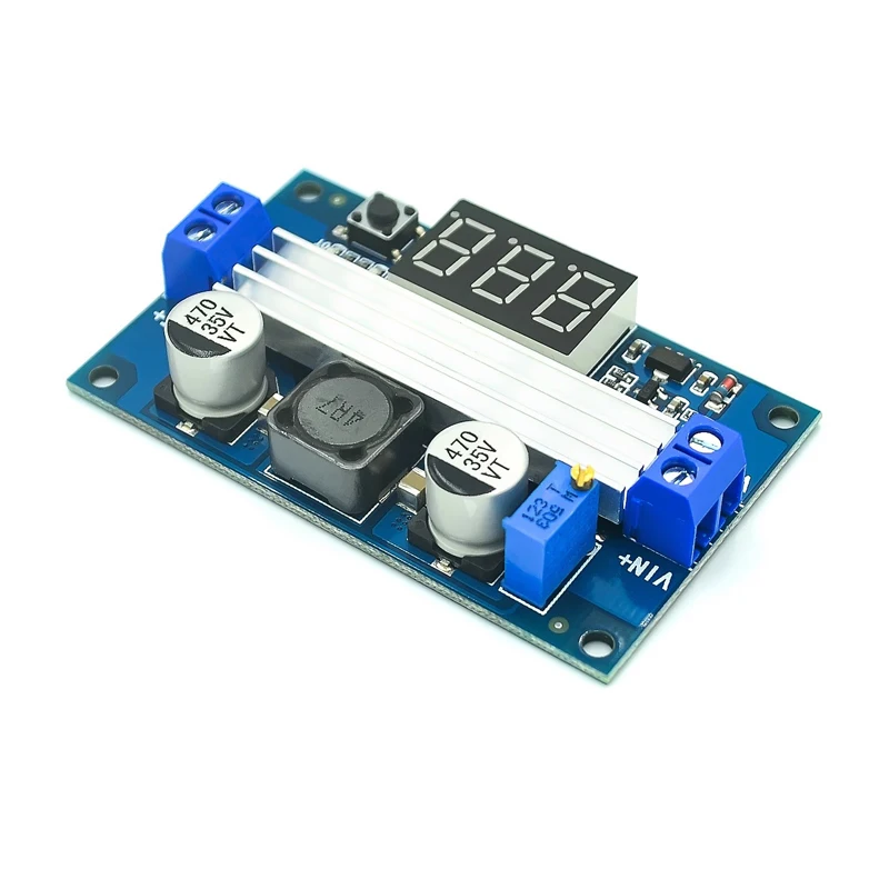 1~50Pcs DC-DC High-power Adjustable Boost Module 3.0-35V Rise 3.5-35V 100W With Digital Display Voltmeter