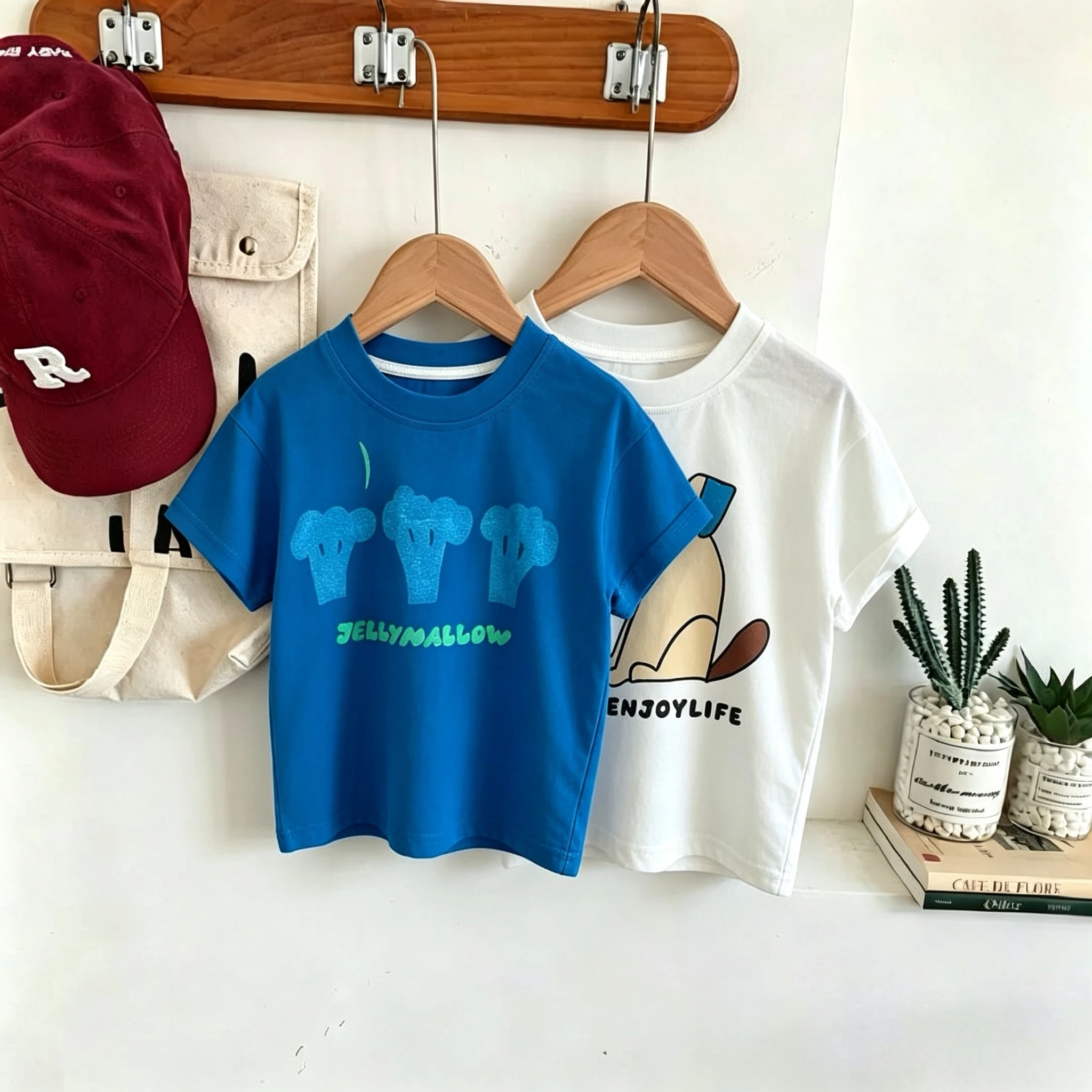 Trendy Design Kids T-shirts Summer Clothing Round Collar Short Sleeve Tops Boy's Tshirt Children's Clothes Casual T Shirt NEW