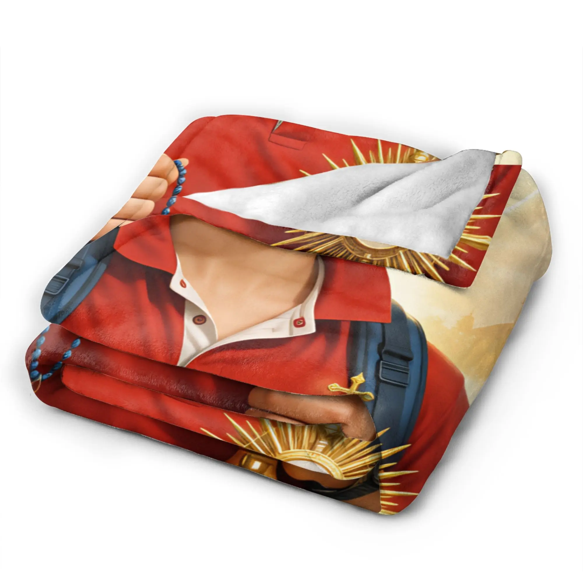 Saint Carlo Acutis Blanket Quality Warm  Throw Blanket Winter Child Couch Chair Funny Bedspread