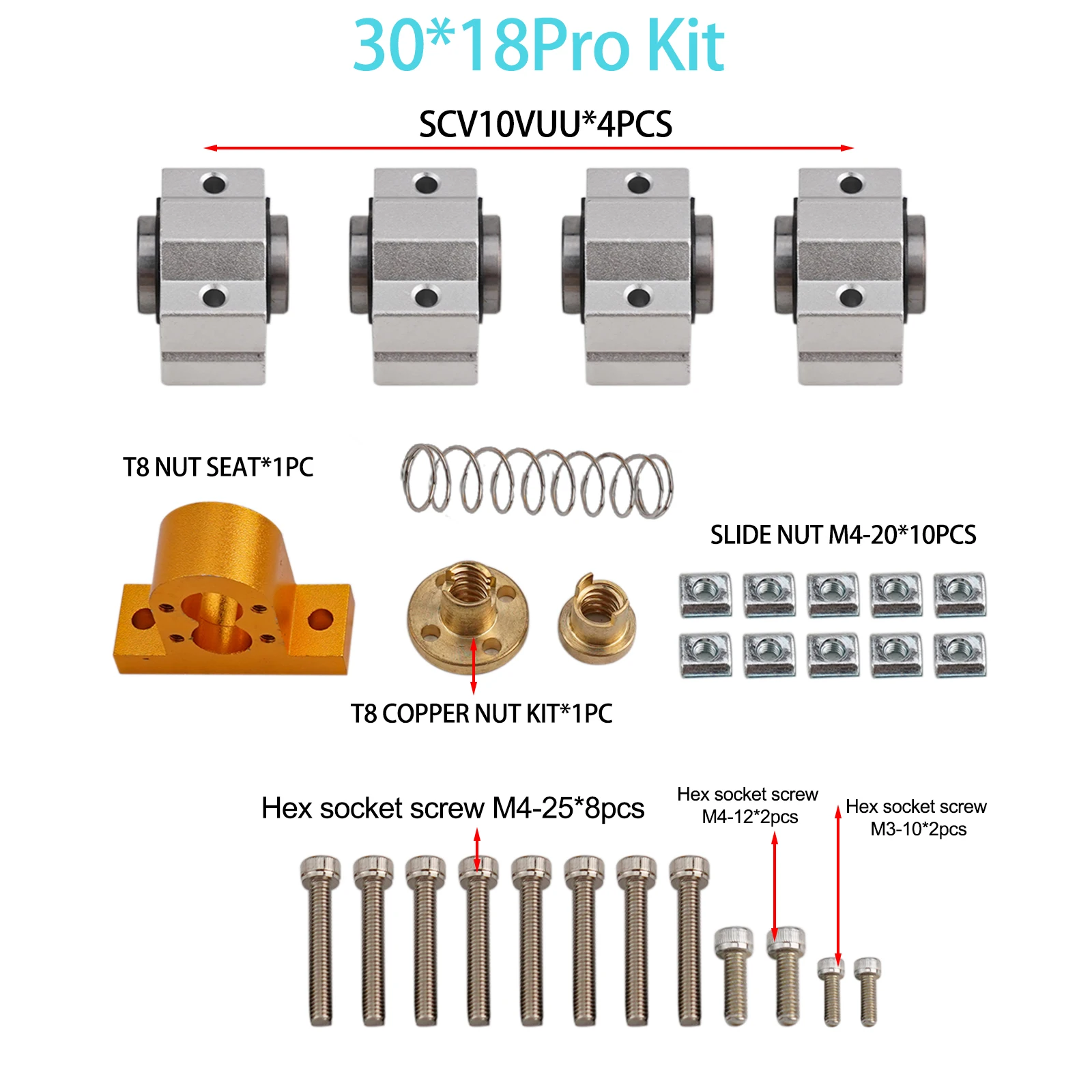 

X-Axis Upgrade CNC Upgrade Kit Workshop Factory 3018 Pro Fitings X-Axis Suit For CNC Router Machine Newest Brand New
