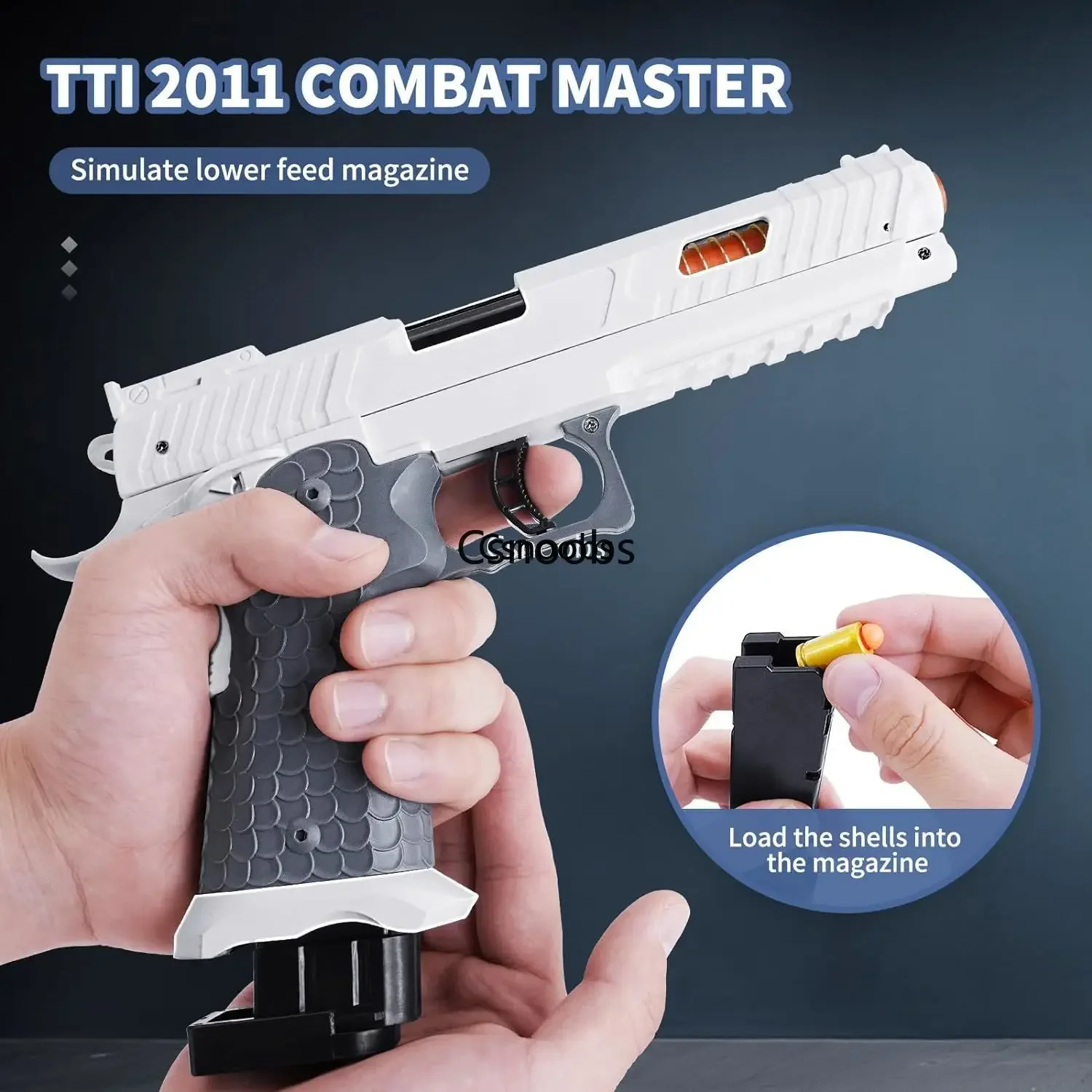 2011 Granaat Gooien Speelgoedpistool Continu Terugvuren Soft Bullet Pistol Model Leeg Hangende Airsoft Verjaardagscadeaus Voor Jongens