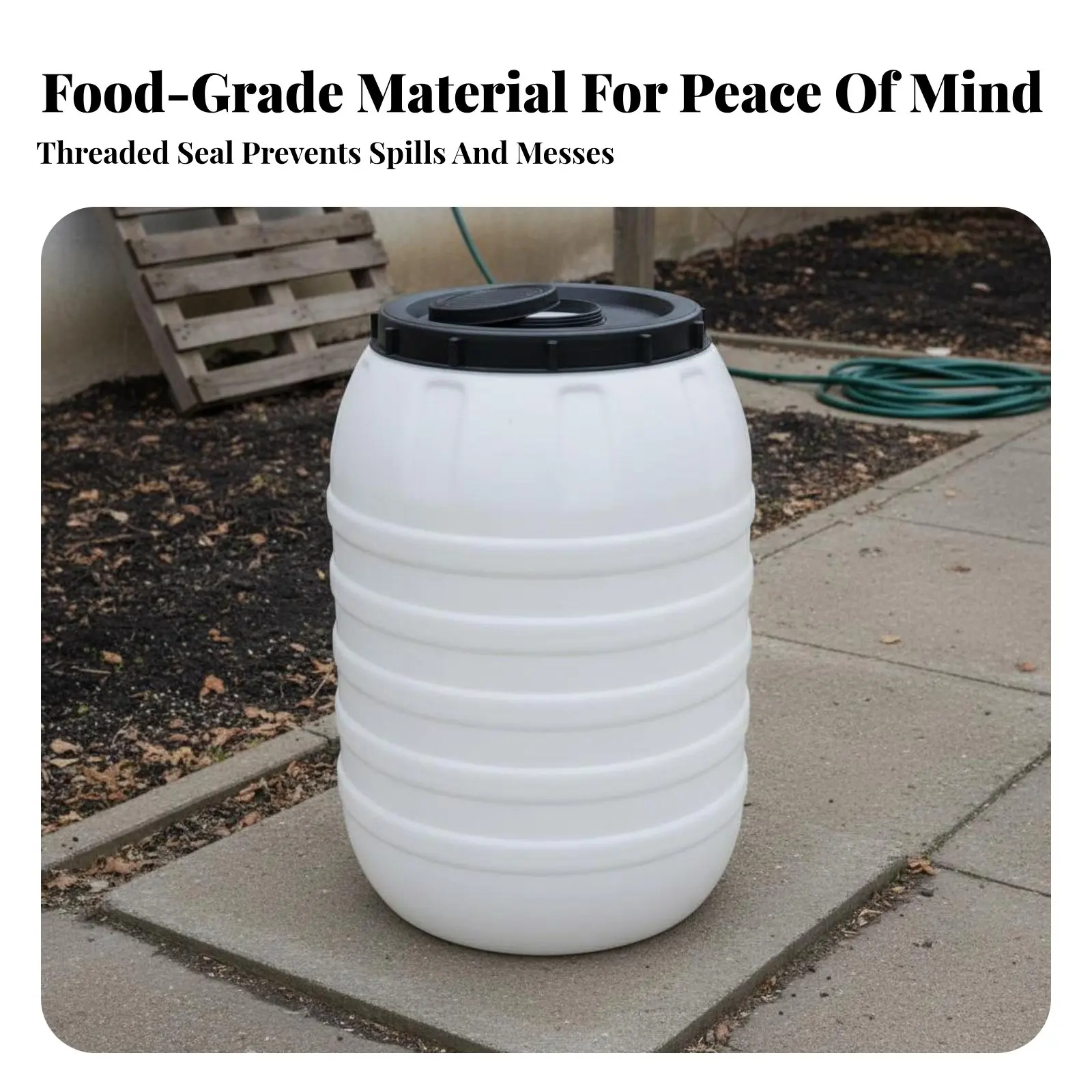 ถังพลาสติกเกรดอาหาร ฝาปิดสนิท - Food Storage With Lids บทวิจารณ์และราคา