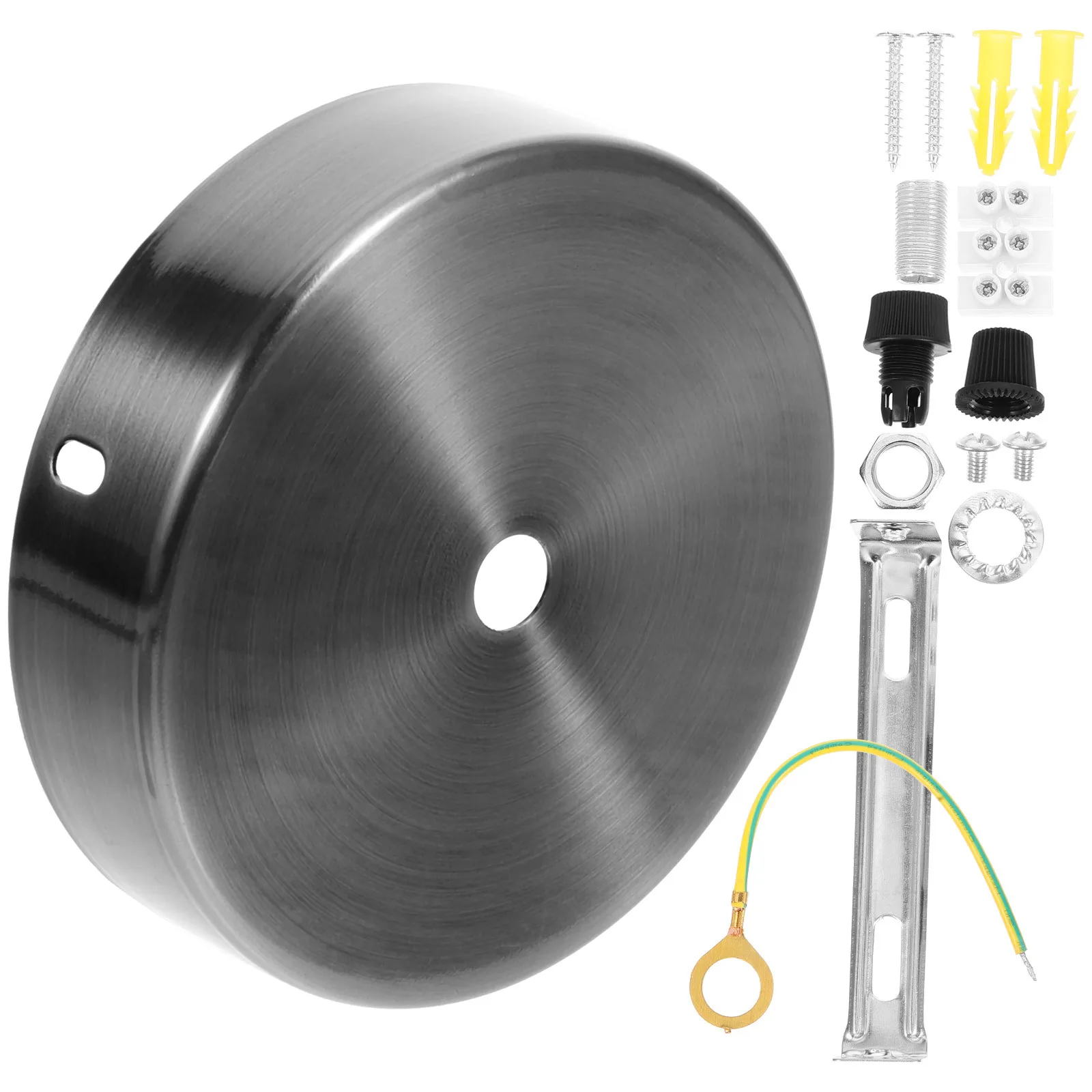 

1Set Ceiling Canopy Light Kit Simple Round Design Ceiling Light Cover Plate Pendant Fixture Installation Screws Included