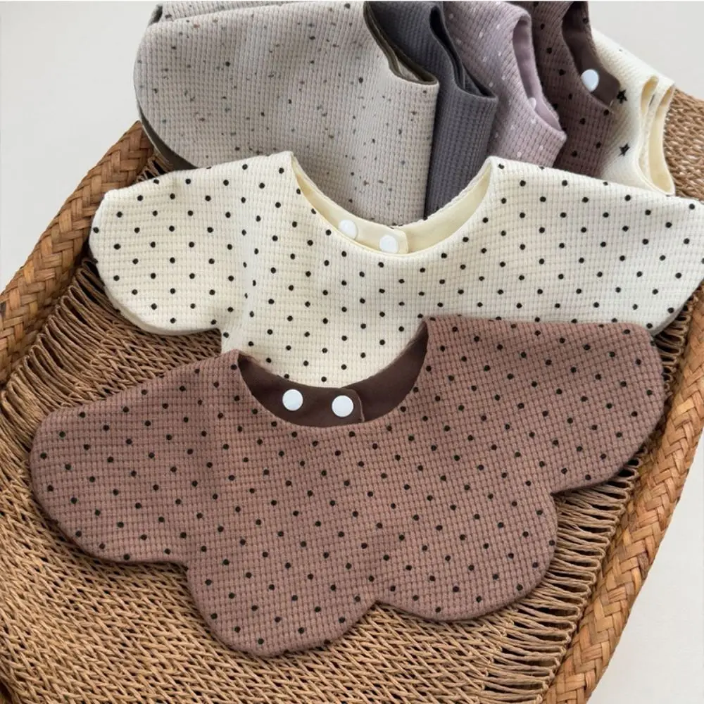 

Cartoon Baby Feeding Bib Cotton Two-sided Usable Cute Saliva Towel Washable Skin-friendly Teething Bib Infant Teething