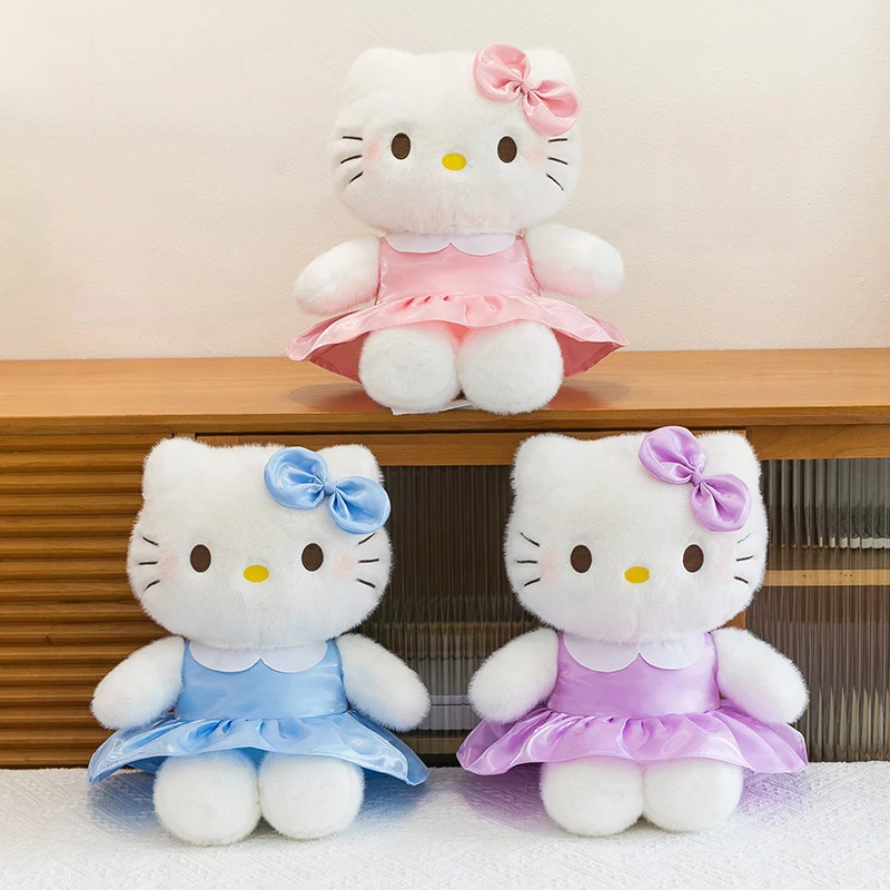 

Kawaii Sanrio HelloKitty Plush Toy Cute Cartoon Running HelloKitty Stuffed Doll Sleep Pillow Cuddly Kids Birthday Gift for Girls