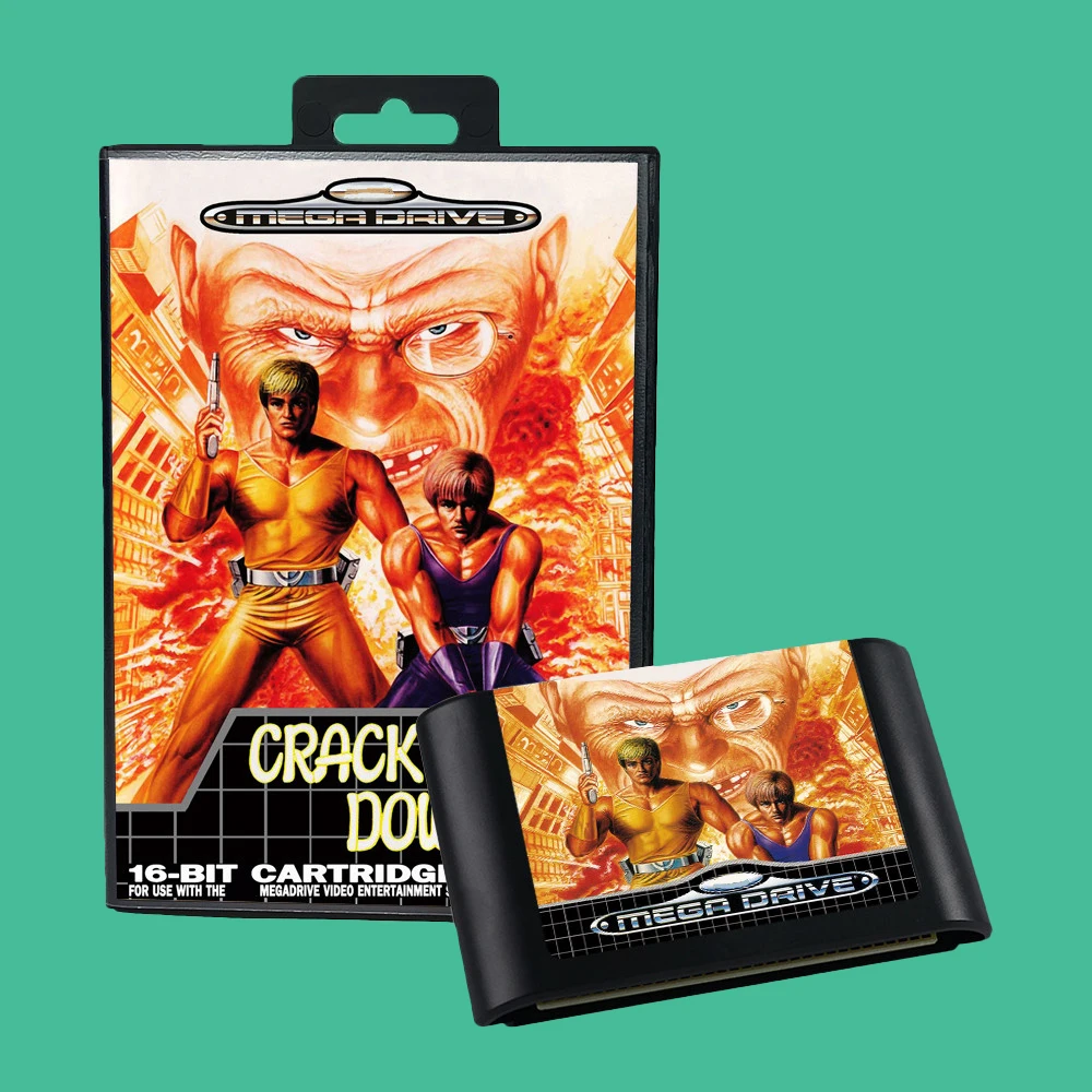 خرطوشة ألعاب Retro Crack Down 16bit إصدار EUR لوحدات تحكم ألعاب الفيديو Sega Megadrive #2