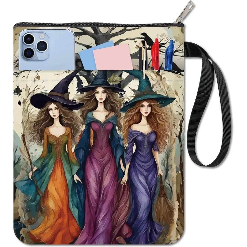 11x8.6In Book Cover Personality Magic Cloth Fabric Sleeve Pocket Washable Reusable Double Sided Notebook Wraps Paperback