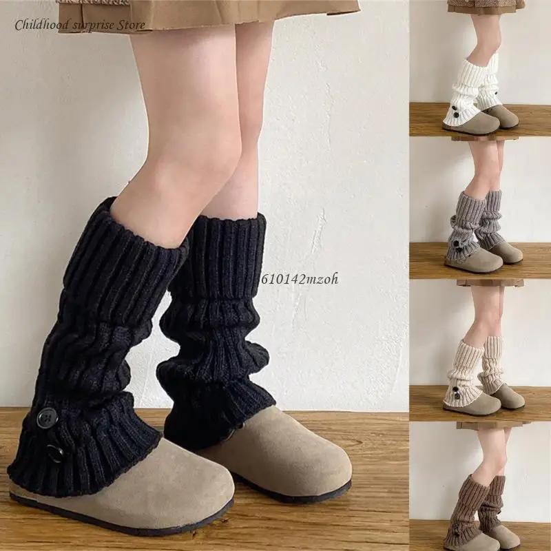 

Autumn Winter Socks Leg Warmer Stockings Knitted Socks Girls Crochet Stockings Dropship