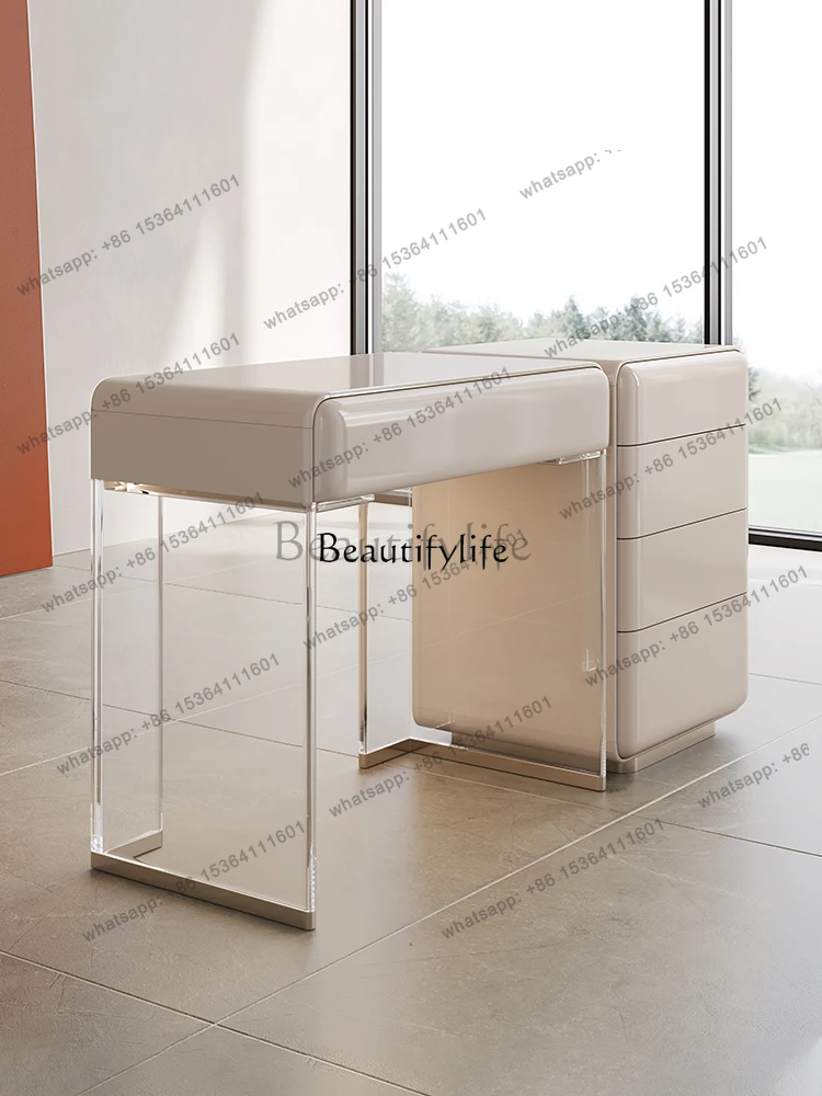 

X4 Italian Minimalist Chest of Drawers Dresser Storage Integrated Bedroom Light Luxury Advanced Makeup Table