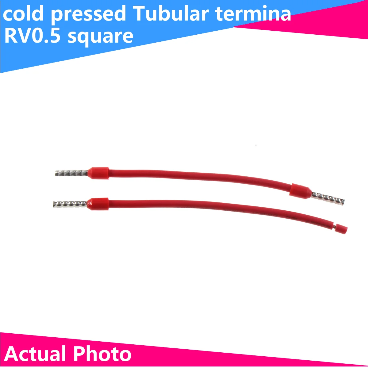 

RV electronic wire tube type terminal wire length 20cm VE needle tube type terminal cold pressed terminal wire