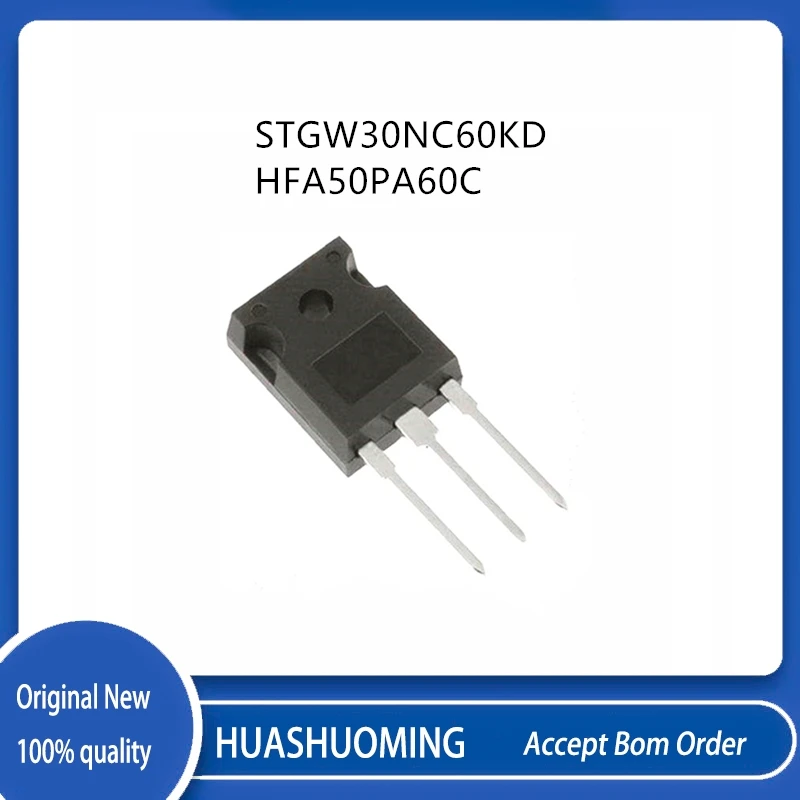 10Pcs-20Pcs/Lot GW30NC60KD STGW30NC60KD HFA50PA60C HFA50PA60  TO-247-3