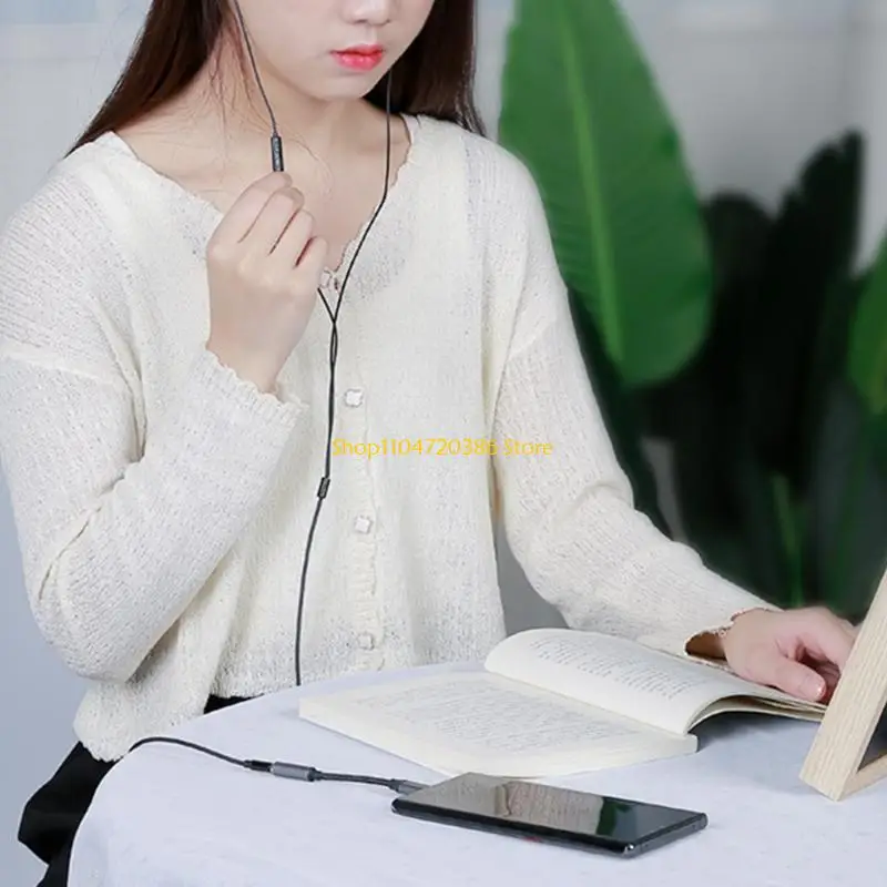 K0EA نوع C إلى 3.5 ملم مقابس سماعة الرأس محول صوتيات دونجل سلك كابل محول محمول #5