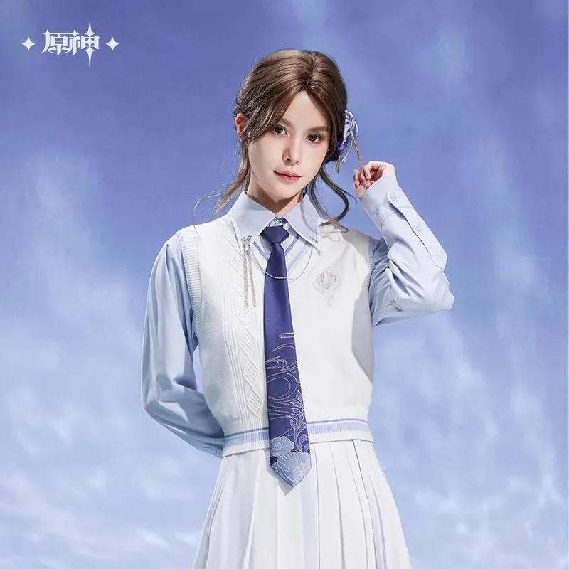 

miHoYo Official Ayato Vest Genshin Impact Kamisato Ayato Theme Series Knitted Vest Clothing Top Sweater Shirt Cosplay Xmas Gifts