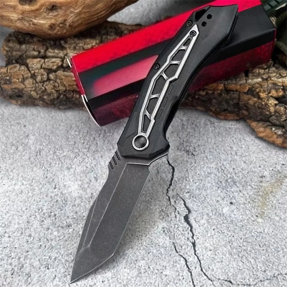 1376 Folding Knife 8Cr13Mov Blade Nylon Fiber Handle Outdoor Fishing Survival Rescue Multi Functional Pocket EDC Tool