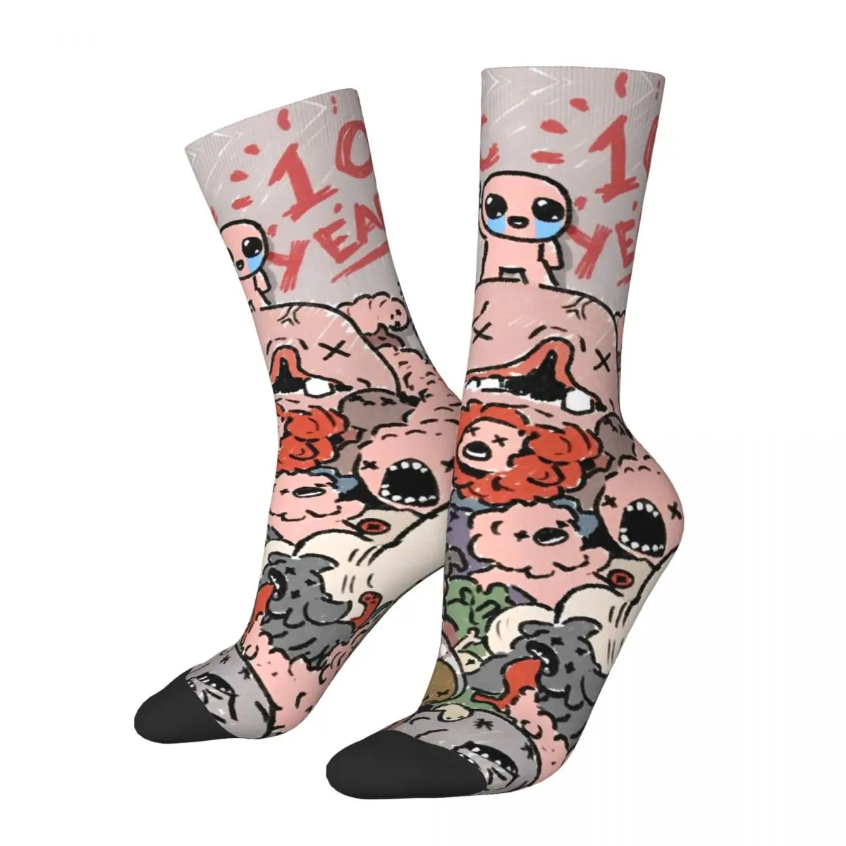 The Binding Of Isaac Video Game (1) Stockings Graphic Kawaii Socks Spring Non Slip Socks Women Men Running Soft Socks