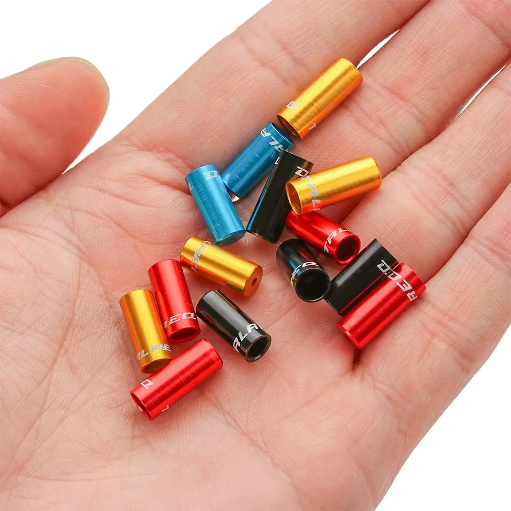 5pcs Aluminium Bicycle Shift Brake Cable Cap MTB Road Bike Brake Shift Wire Tube Cable Protector End Tip Cap Accessories