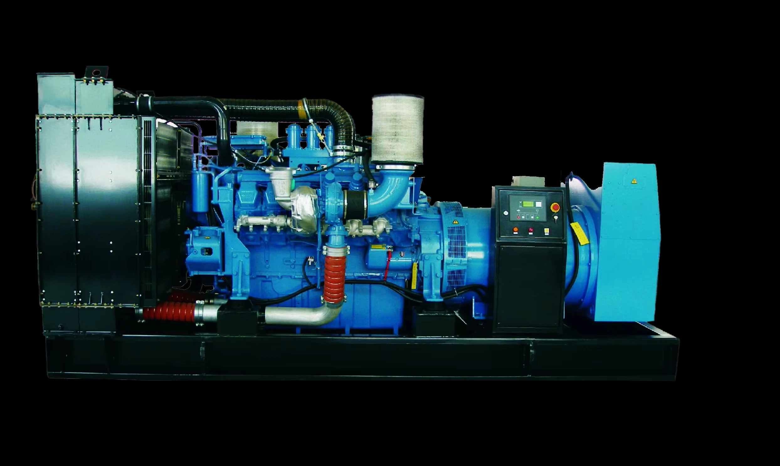 1mw 2mw Gas Turbine Generator Three Phase Open Type Natural Gas Generator