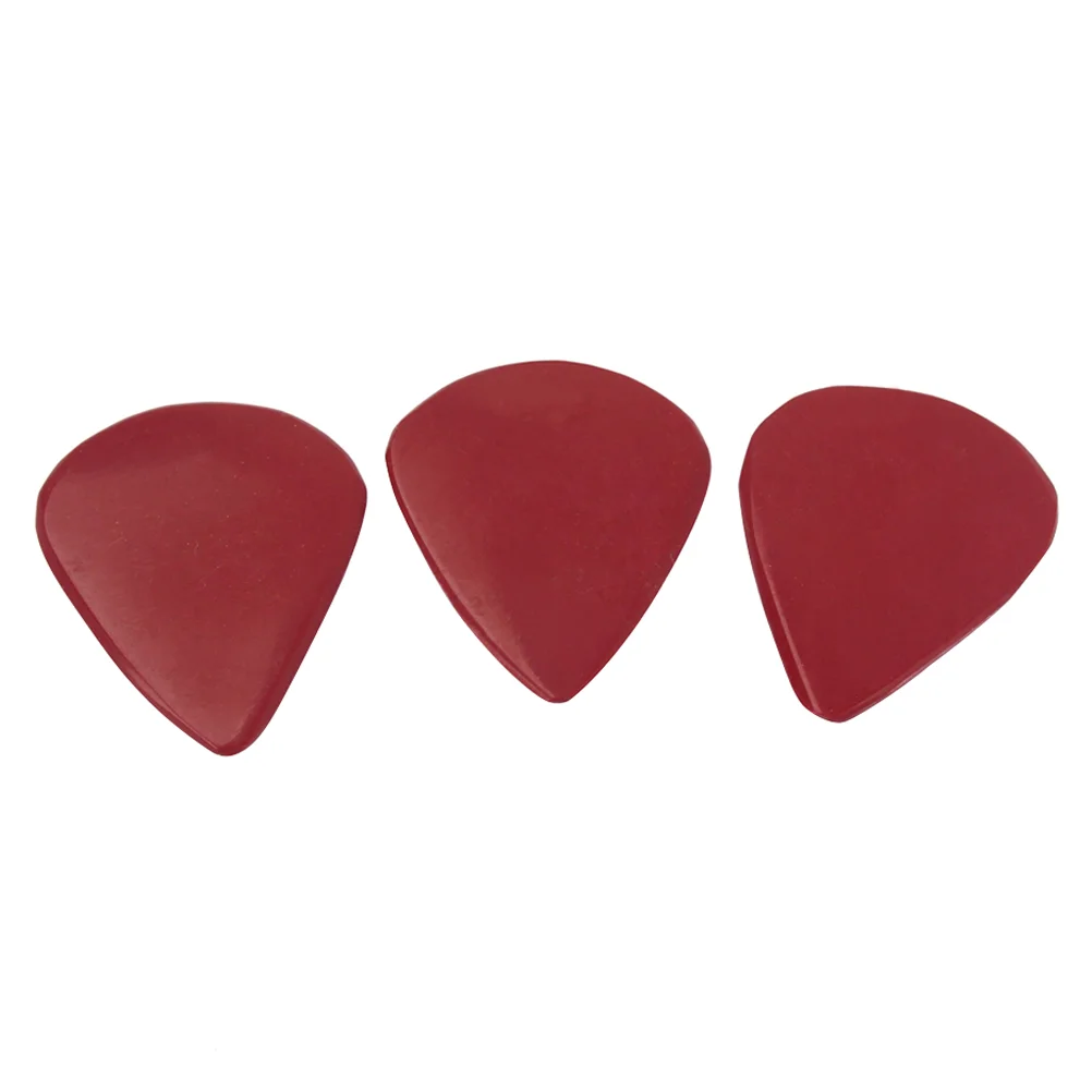 

3pcs Guitar Plectrum Picks Natural Stone Guitar Finger Pick Plectrum (Red) guitar picks guitar picks thin