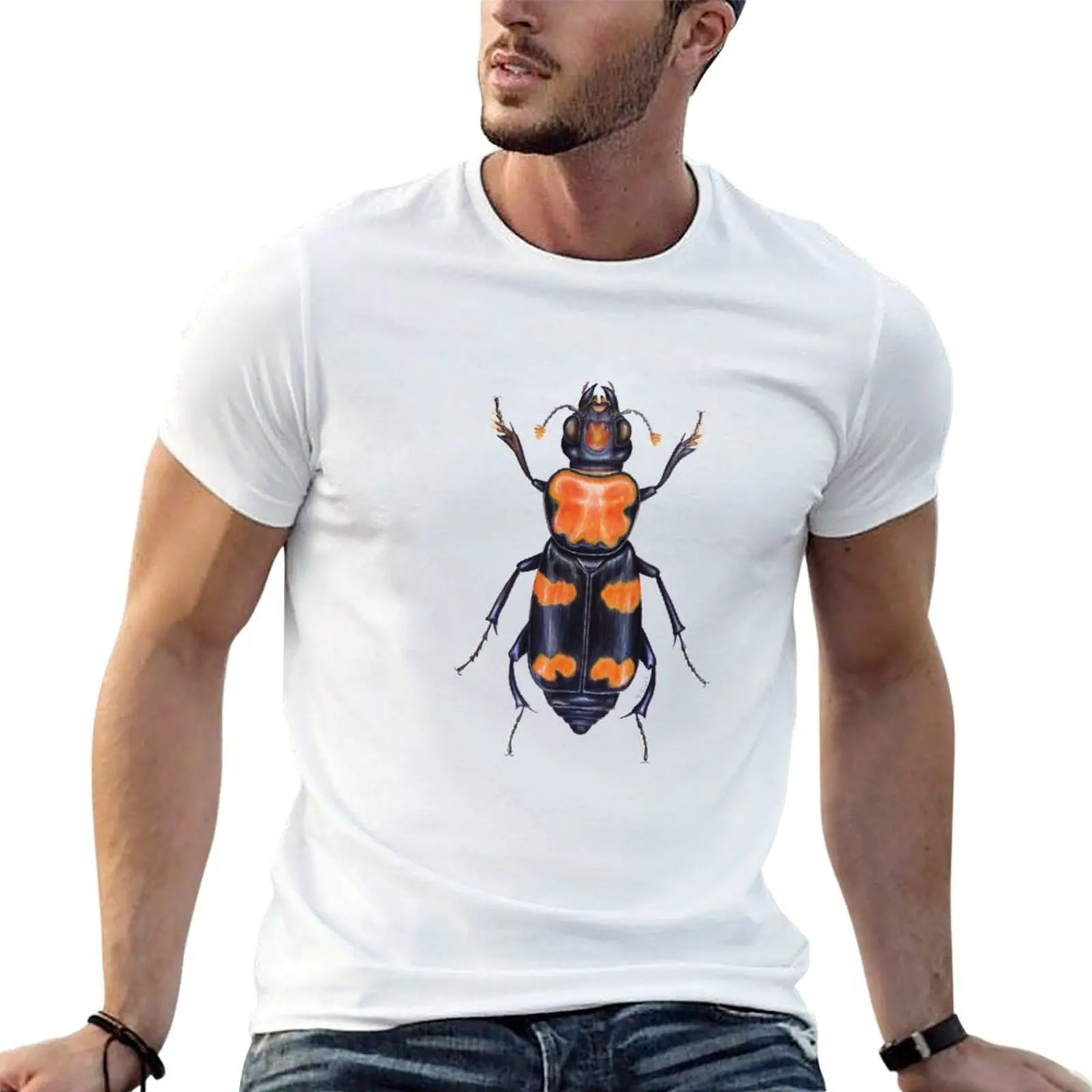 American Burying Beetle T-Shirt vintage clothes Man t-shirt men tshirt