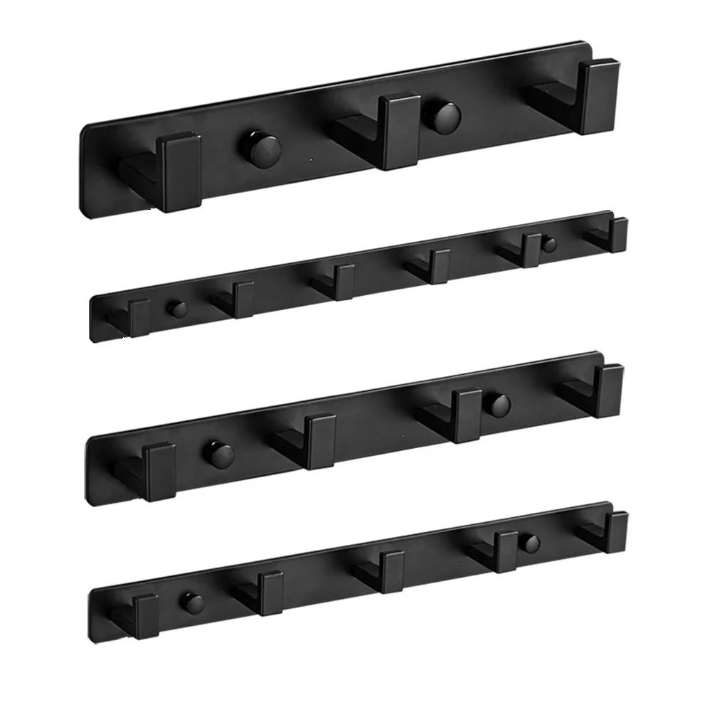 

For Durable Wall Hooks Crafted from Solid Aluminum Effortless Non Drill Installation Great Storage Solution at Home