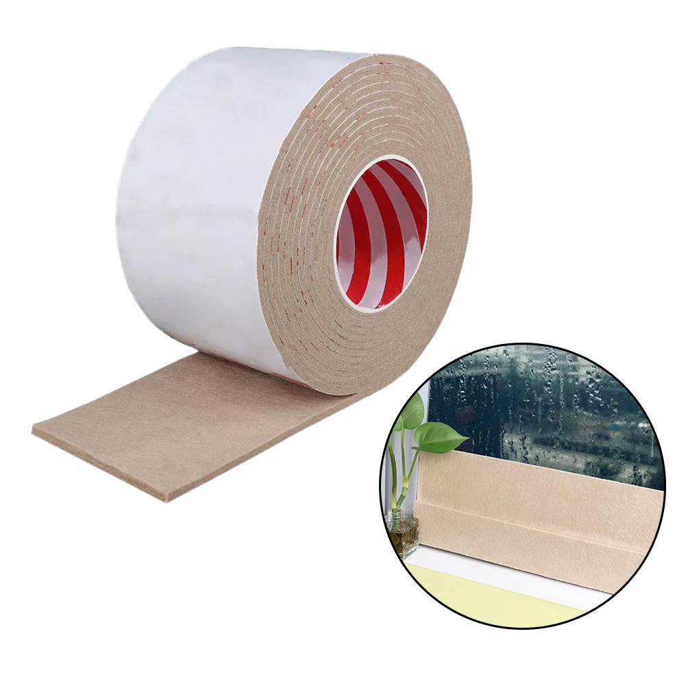 1pc Anti-condensation Absorbent Strip Anti-condensation Felt Strip 2M Window Glass Water Absorption Sticker For Winter Use