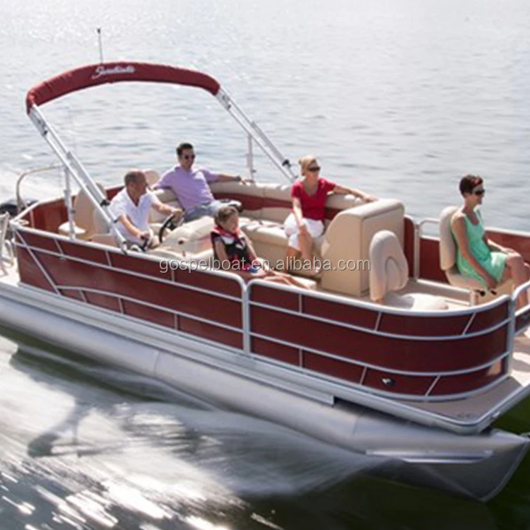 Gospel 6.4m/21ft Aluminum Luxury Pontoon Boat Of Family Party And Leisure For Sale