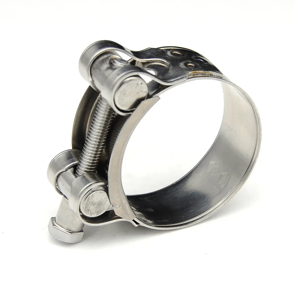 1pc 17-43mm Stainless Steel Hose Clamp T-bolt Clamps For Turbine Pressure Hoses High Pressure Engine Cooling Hoses
