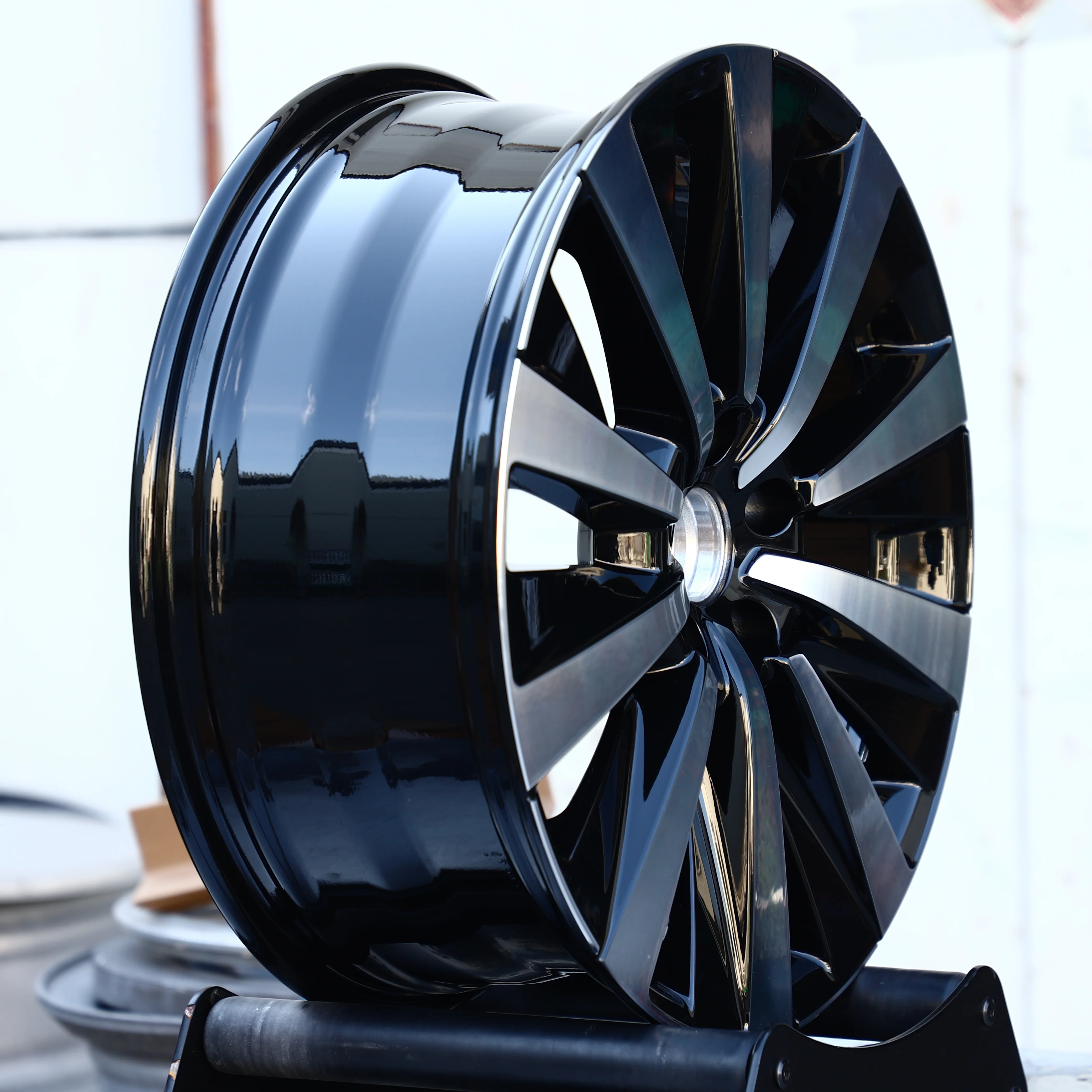 JT 18 19 20 21 Inch 5X112 OEM Multi Spoke Glossy Black Machined Face Forged Wheels SUV For Highlander For Explorer For Durango F