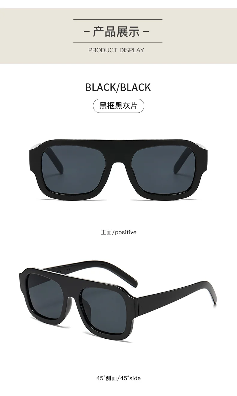 Europäischen Amerikanischen Stil Sonnenbrille Frauen Quadratische Form Große Größe Sonnenbrille Frauen Angeln Fahren Männer Sonnenbrille – Detail 10